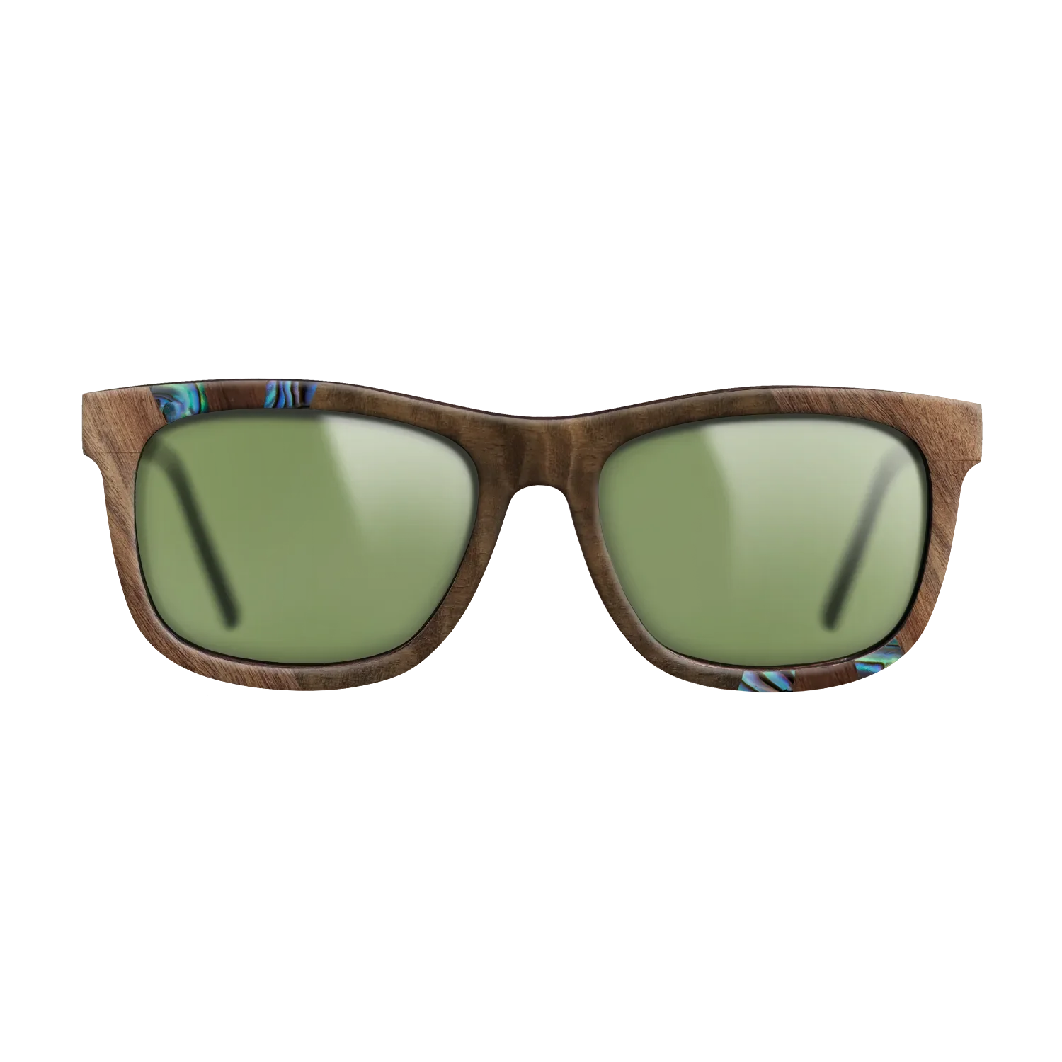 Fumed Oak,Abalone Shell,Walnut Claro Light,Walnut Claro Dark,Fumed Eucalyptus: Fractal - The Hero - Square - SIRIS wood optic