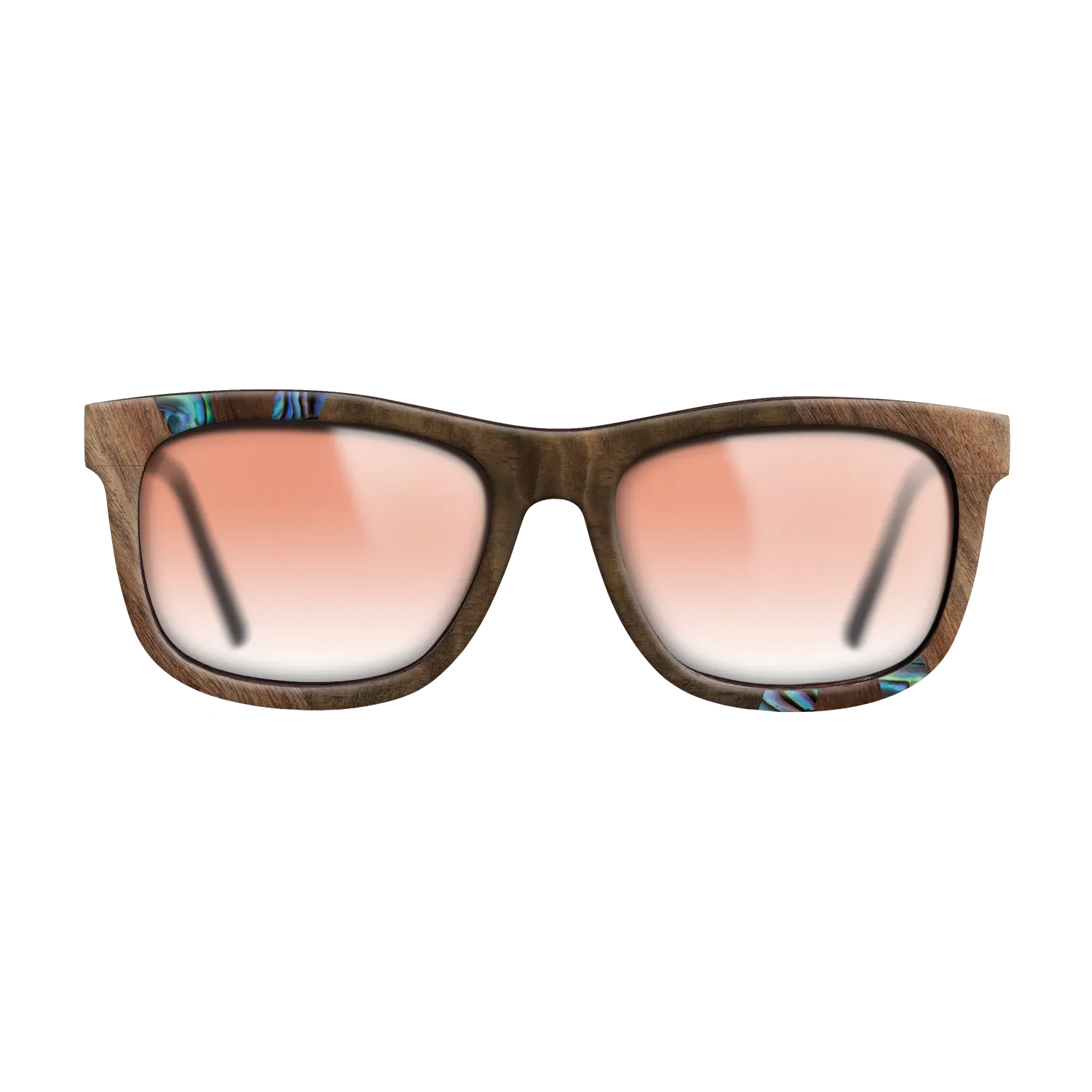 Fumed Oak,Abalone Shell,Walnut Claro Light,Walnut Claro Dark,Fumed Eucalyptus: Fractal - The Hero - Square - SIRIS wood optic