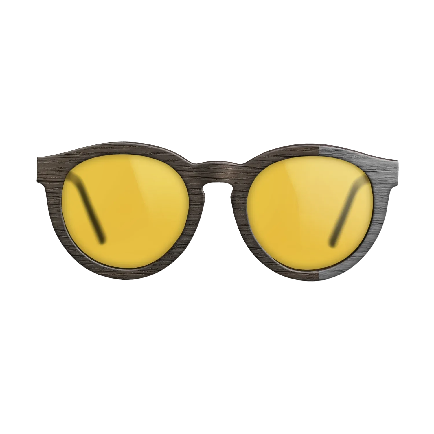 Fumed Oak, Dyed Poplar: Grey: DiCut Noir - The Rebel - Round - SIRIS wood optic