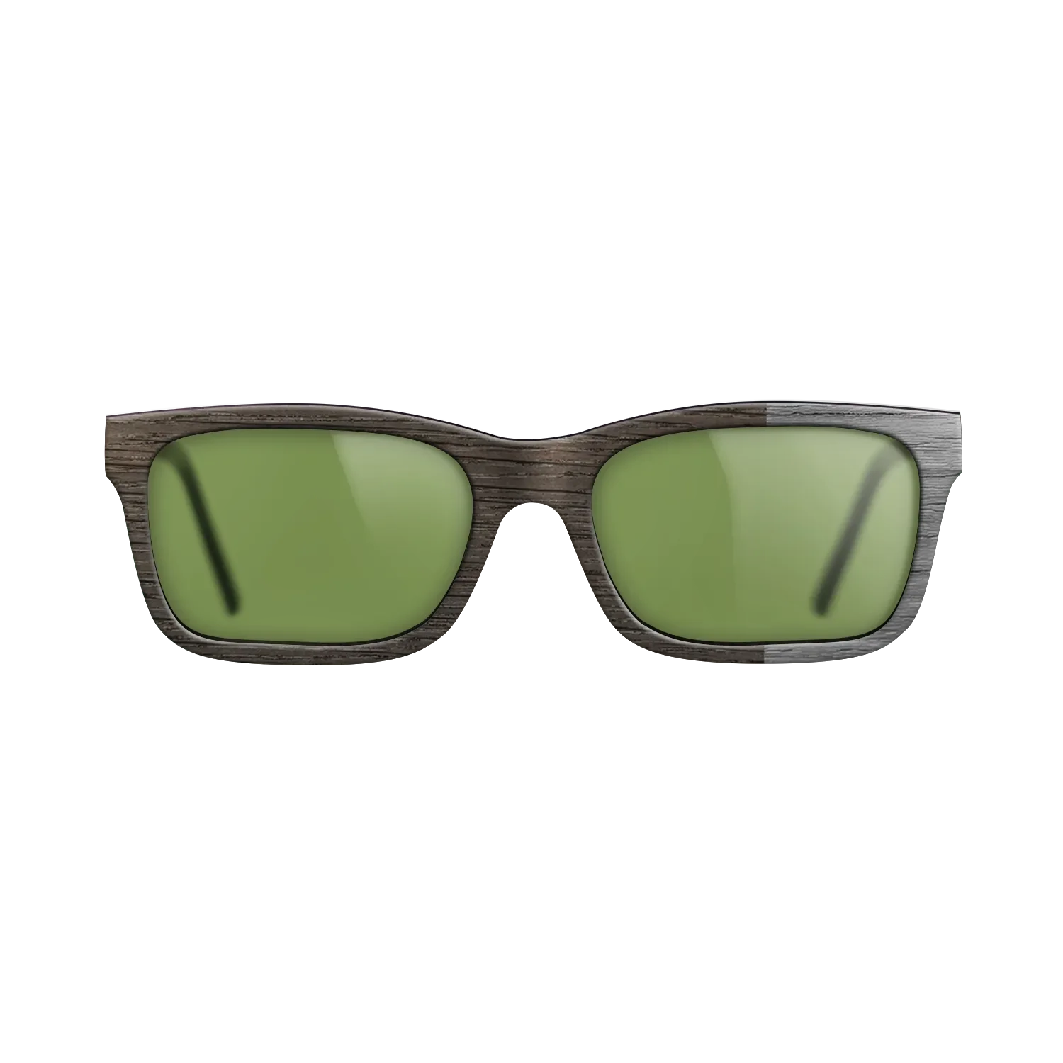 Fumed Oak, Dyed Poplar: Grey: DiCut Noir - The Sage - Rectangle - SIRIS wood optic