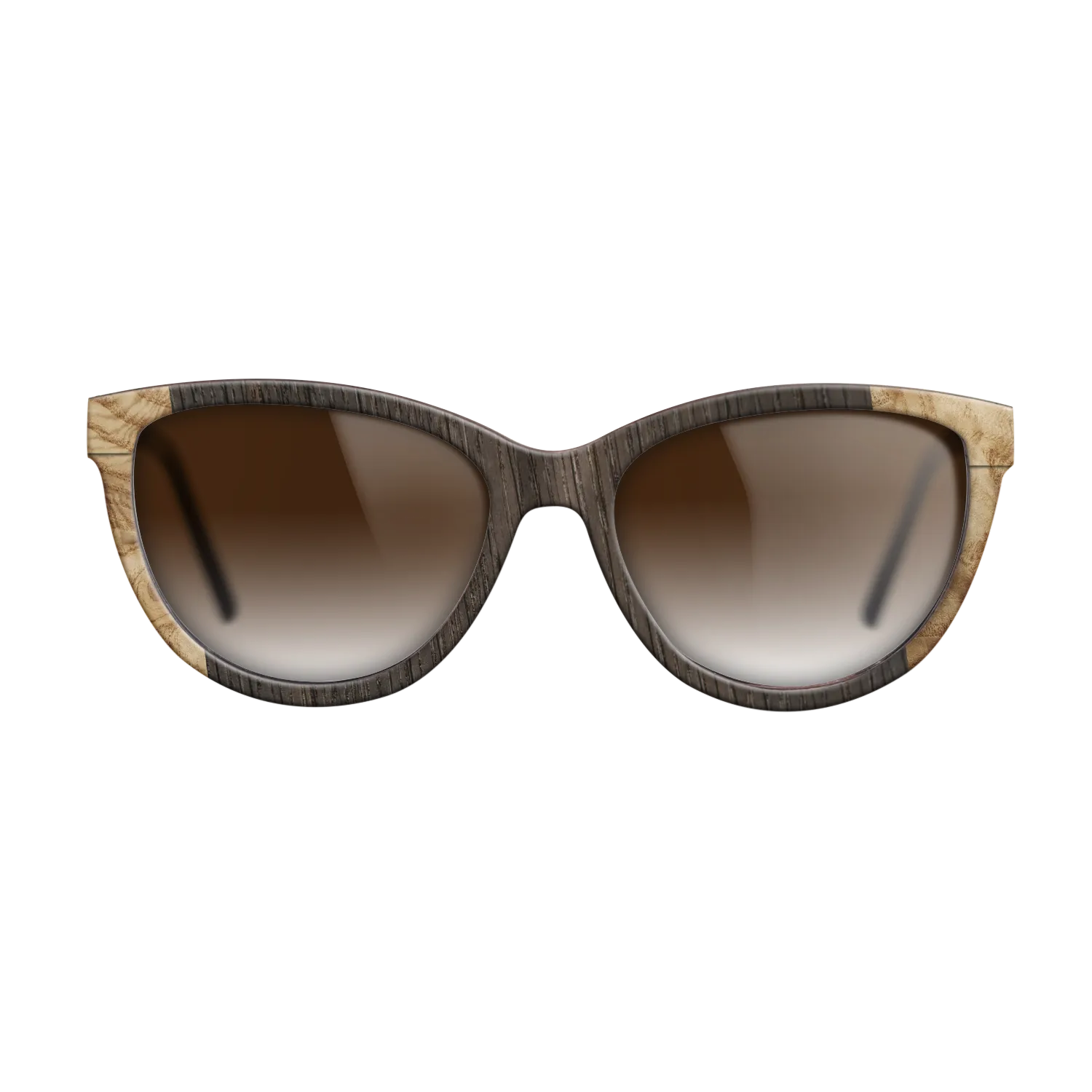 Fumed Oak,Italian Ebony,Olive Burl: Angle Cut - The Maiden - Cat - SIRIS wood optic