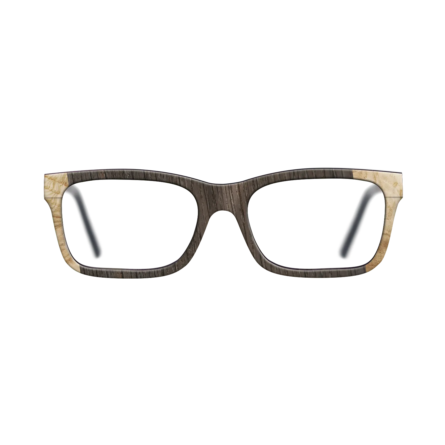 Fumed Oak,Italian Ebony,Olive Burl: Angle Cut - The Sage - Rectangle - SIRIS wood optic
