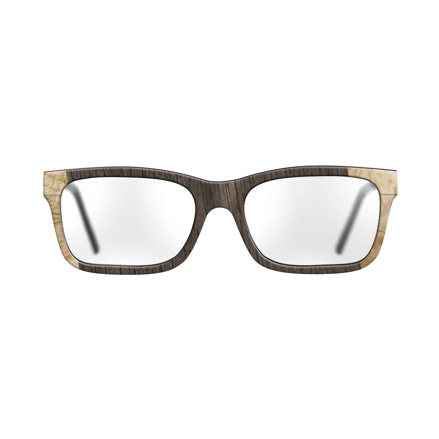 Fumed Oak,Italian Ebony,Olive Burl: Angle Cut - The Sage - Rectangle - SIRIS wood optic