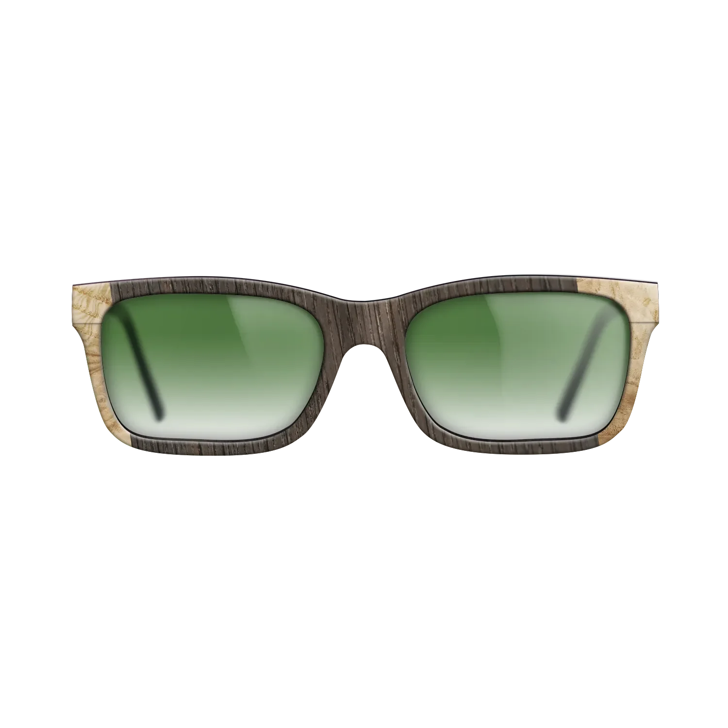 Fumed Oak,Italian Ebony,Olive Burl: Angle Cut - The Sage - Rectangle - SIRIS wood optic