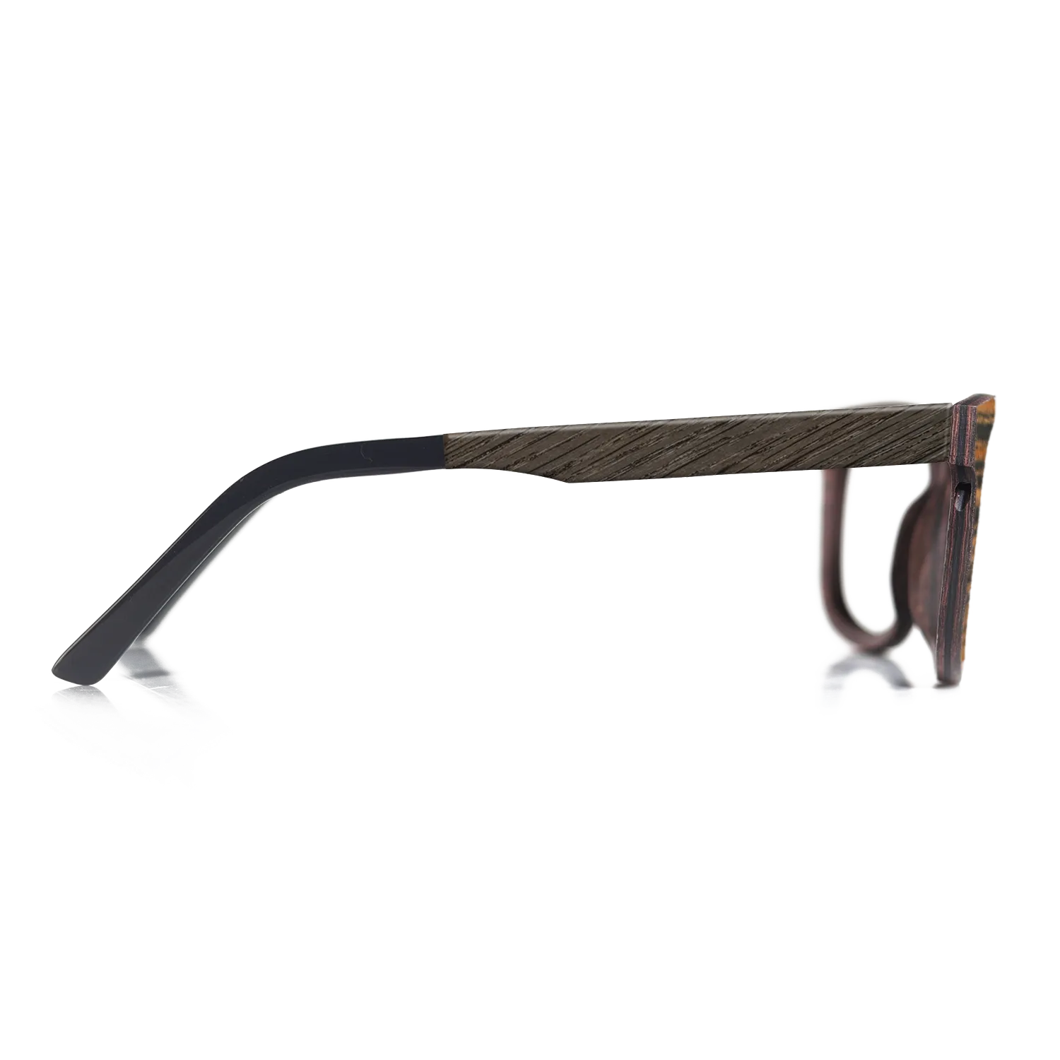 Fumed Oak,Italian Ebony,Poplar Dyed: Turquoise: Angle Cut - The Rebel - Round - SIRIS wood optic