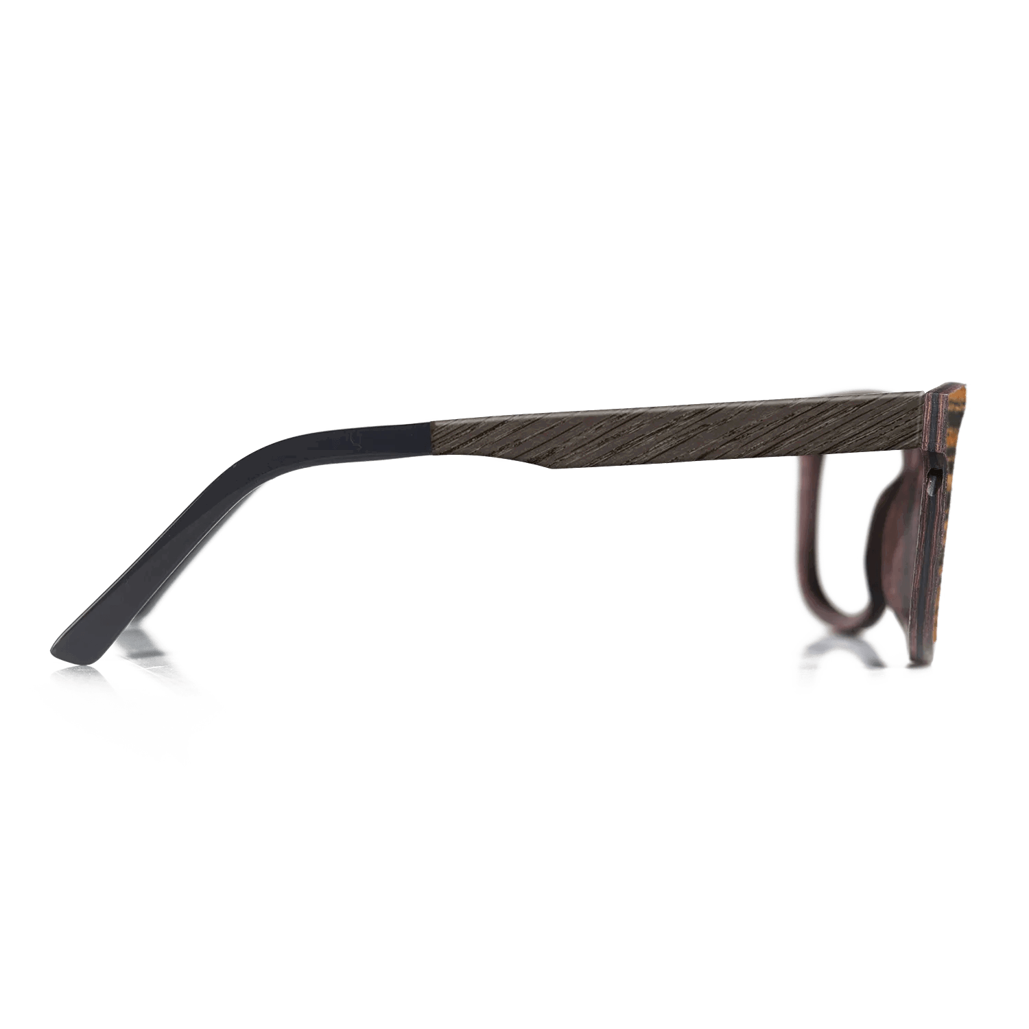 Fumed Oak,Italian Ebony,Poplar Dyed: Turquoise: Angle Cut - The Sage - Block - SIRIS wood optic