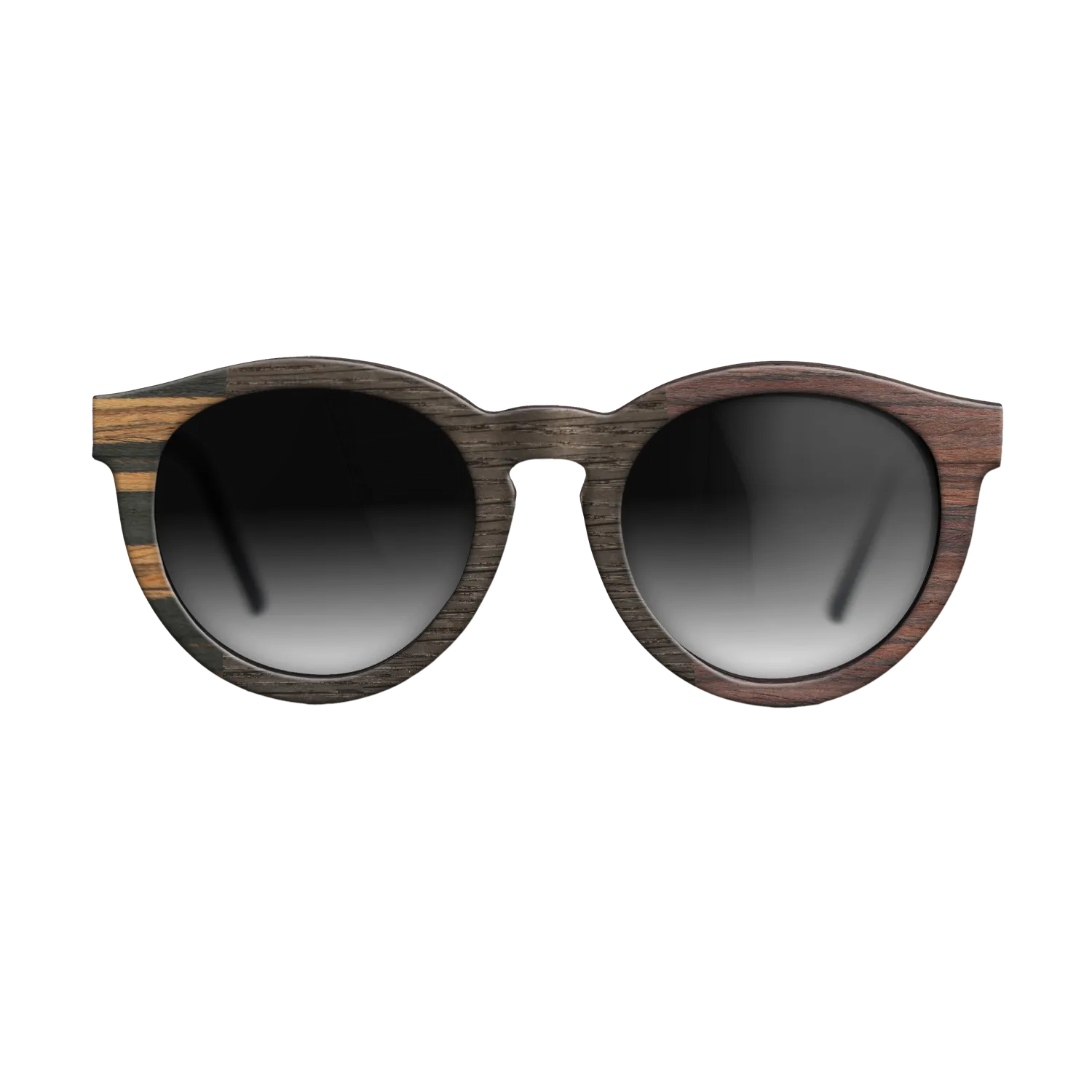 Fumed Oak,Italian Ebony,Rosewood Reconstituted,Poplar Dyed: Red: Patch - The Rebel - Round - 1866 - SIRIS wood optic