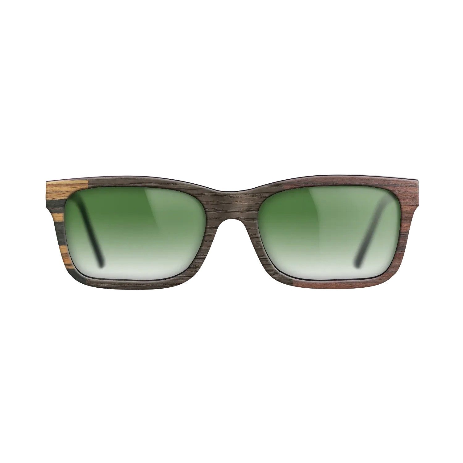 Fumed Oak,Italian Ebony,Rosewood Reconstituted,Poplar Dyed: Red: Patch - The Sage - Rectangle - 1866 - SIRIS wood optic