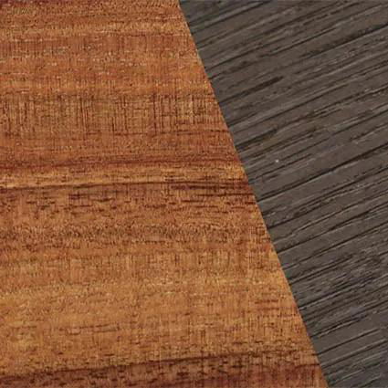 Fumed Oak,Koa: Binary - The Sage - Rectangle - SIRIS wood optic