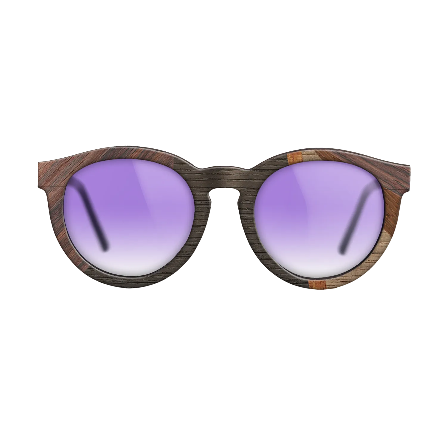Fumed Oak,Koa,Wenge,Walnut: Straight Grain,Rosewood Reconstituted: Fractal - The Rebel - Round - 1807 - SIRIS wood optic