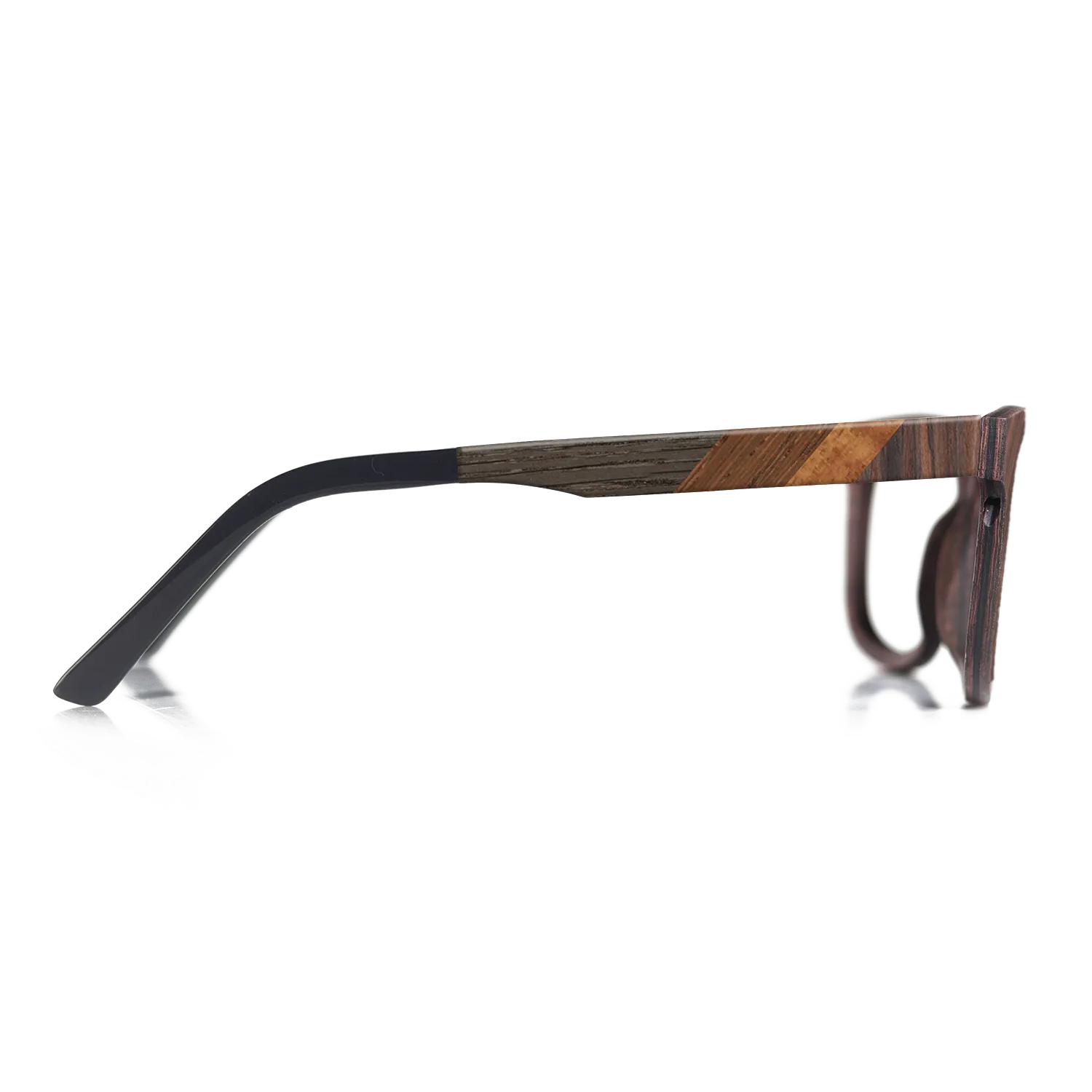 Fumed Oak,Koa,Wenge,Walnut: Straight Grain,Rosewood Reconstituted: Fractal - The Sage - Rectangle - 1807 - SIRIS wood optic