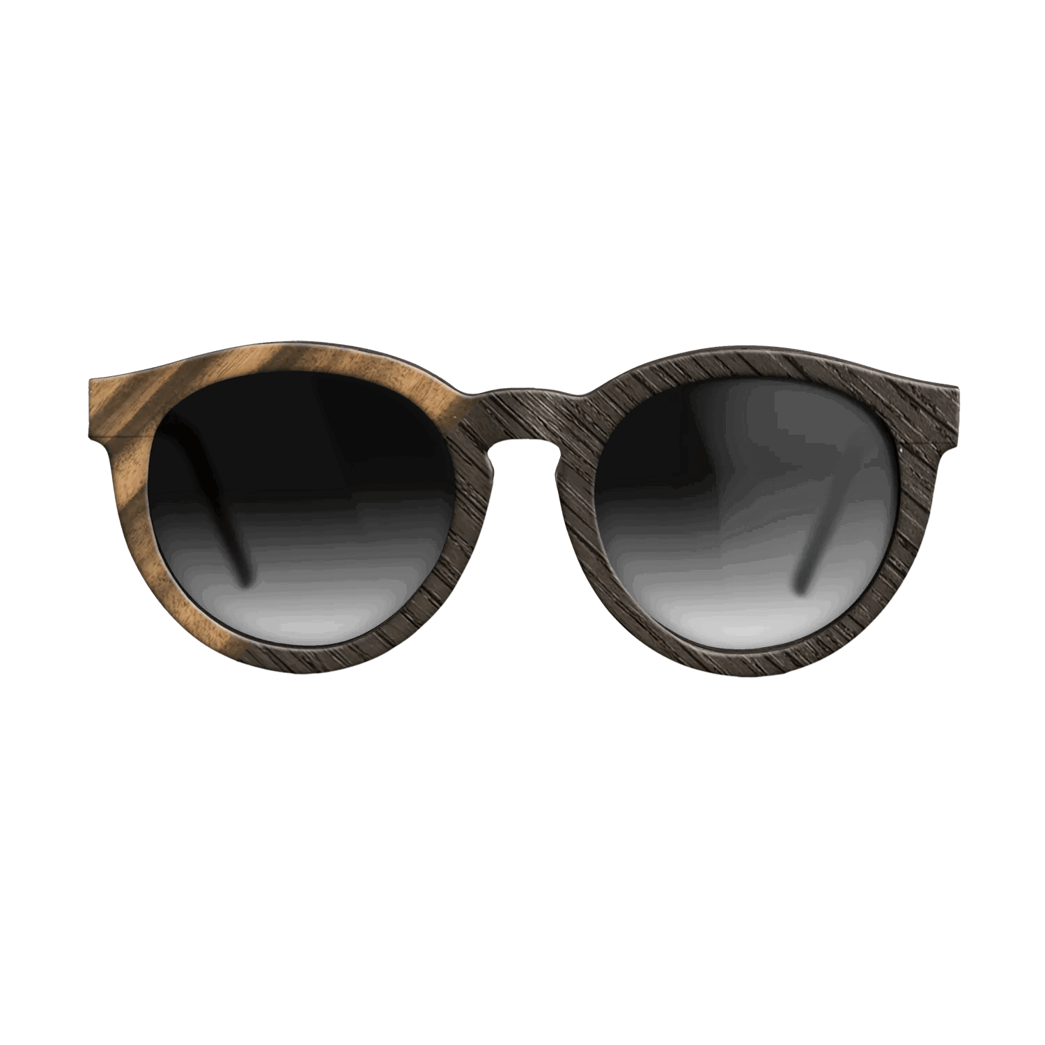 Fumed Oak,Louro Preto: Angle Cut - The Rebel - Round - SIRIS wood optic