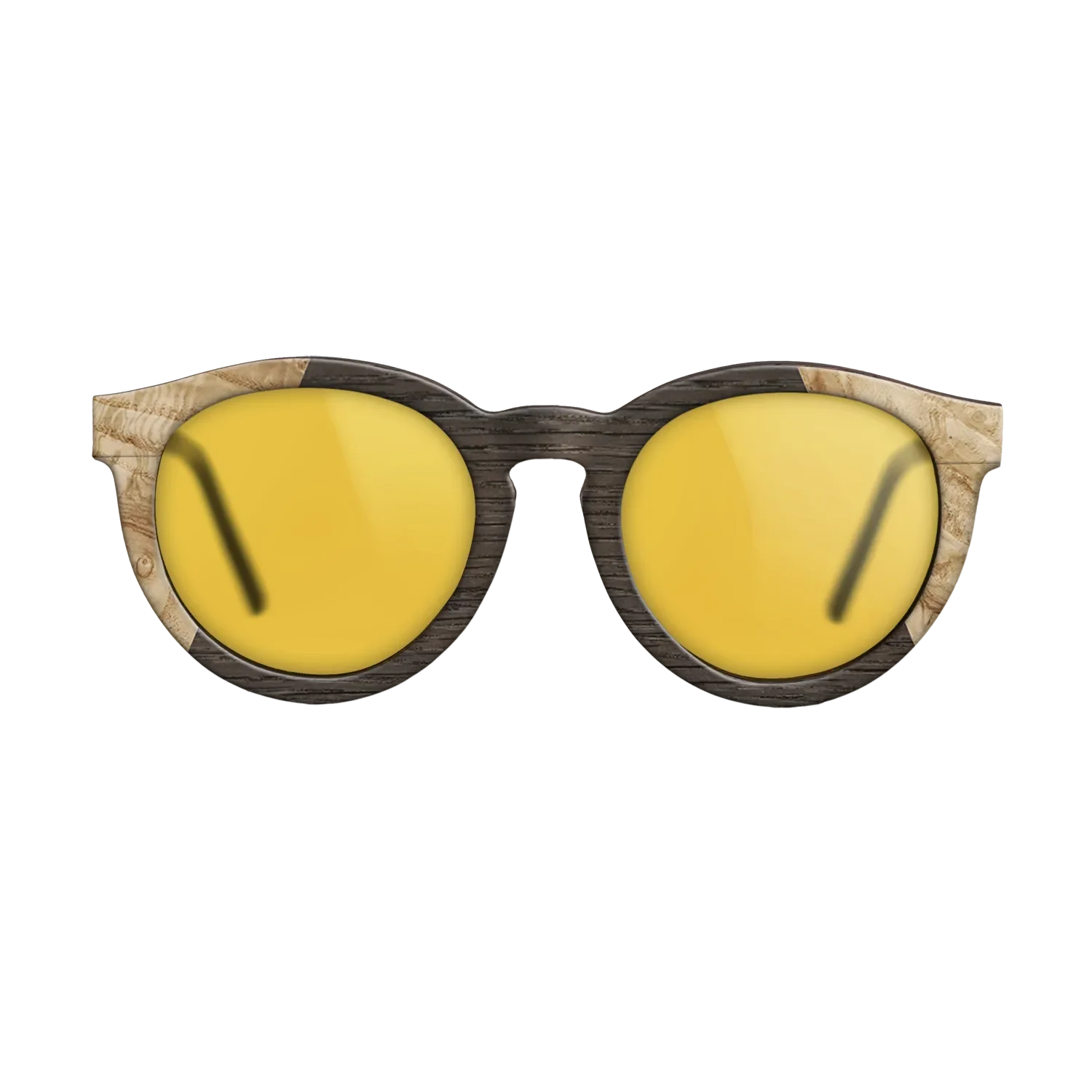 Fumed Oak,Olive Burl: Angle Cut - The Rebel - Round - 923 - SIRIS wood optic