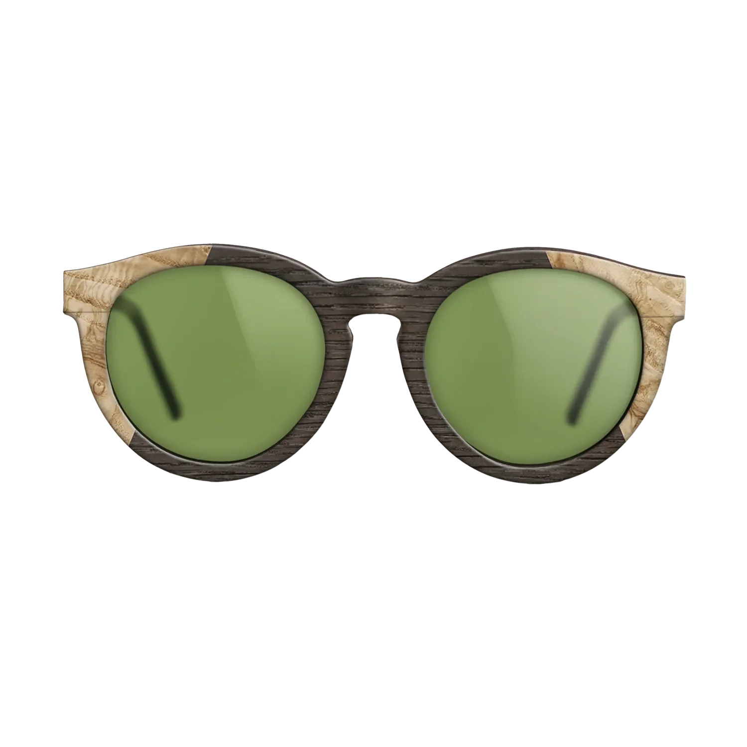 Fumed Oak,Olive Burl: Angle Cut - The Rebel - Round - 923 - SIRIS wood optic