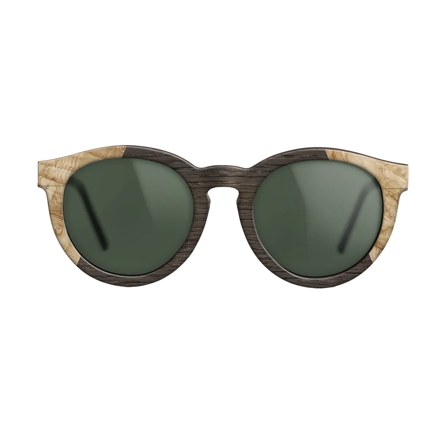 Fumed Oak,Olive Burl: Angle Cut - The Rebel - Round - 923 - SIRIS wood optic