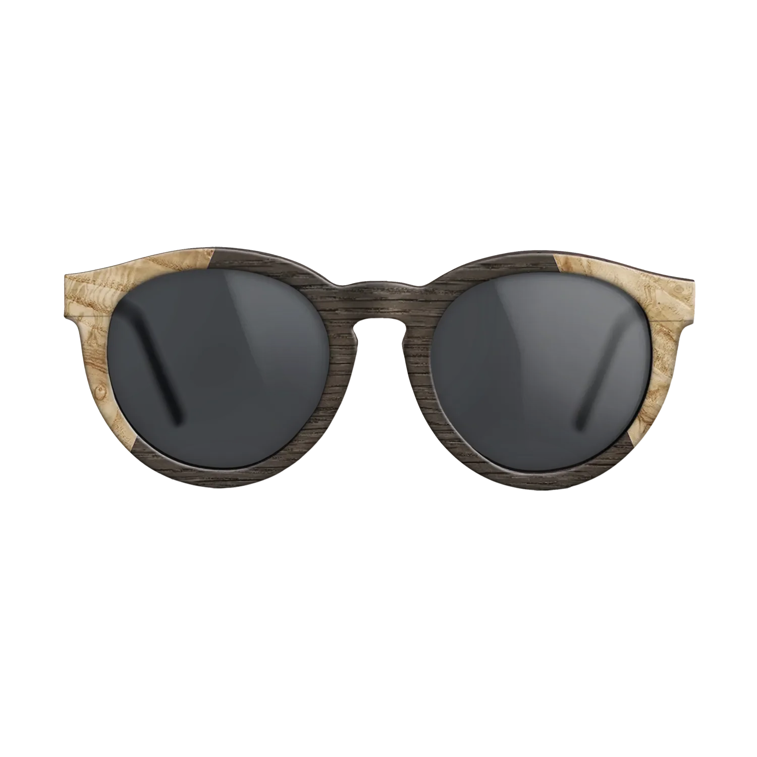 Fumed Oak,Olive Burl: Angle Cut - The Rebel - Round - 923 - SIRIS wood optic