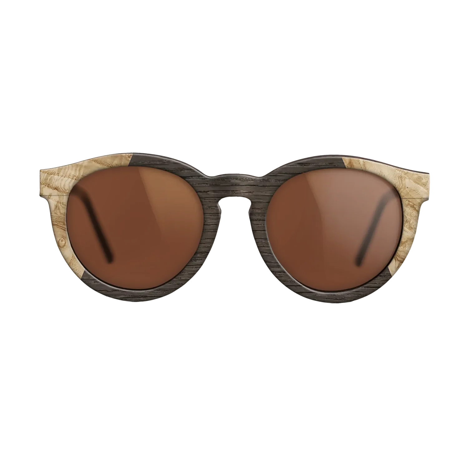 Fumed Oak,Olive Burl: Angle Cut - The Rebel - Round - 923 - SIRIS wood optic