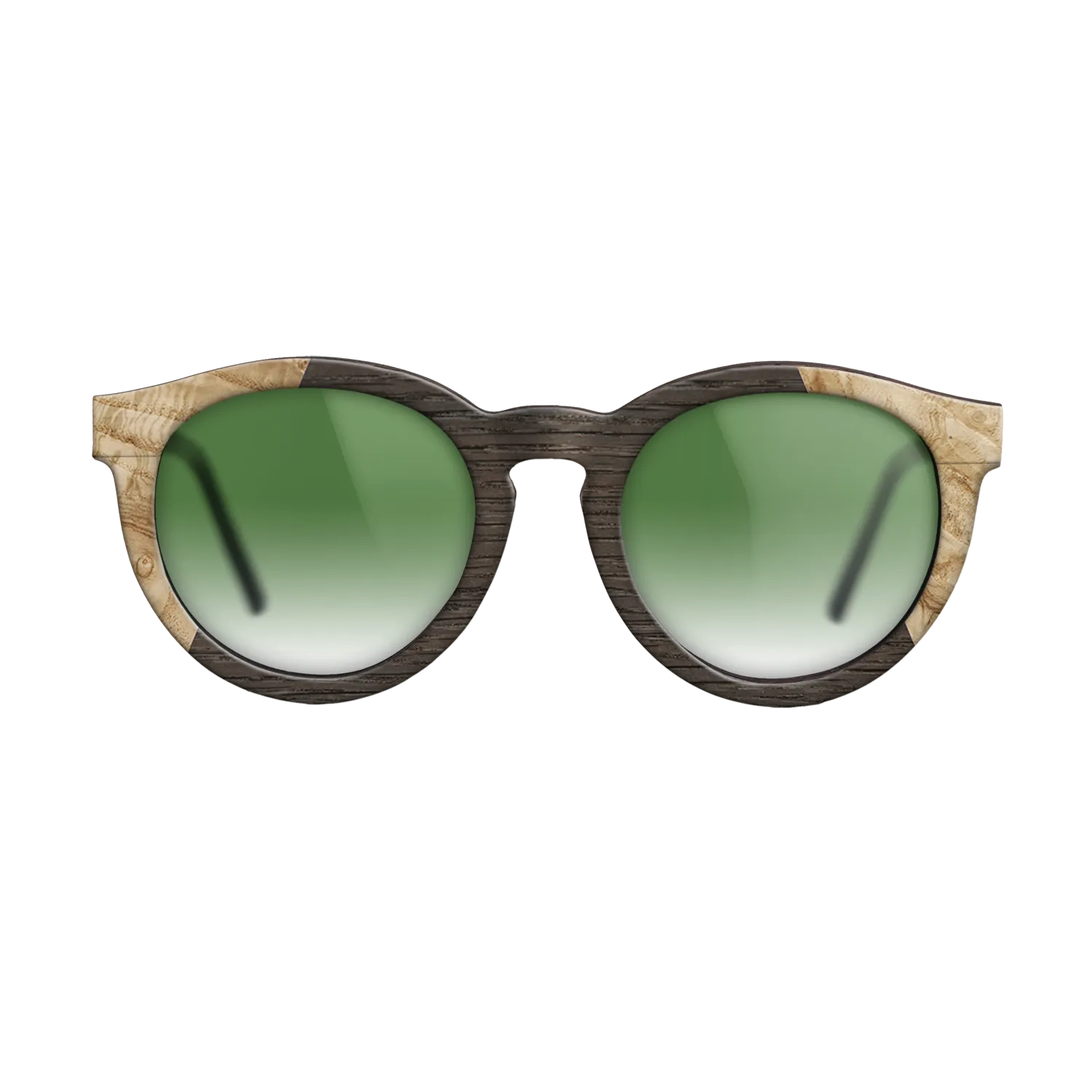 Fumed Oak,Olive Burl: Angle Cut - The Rebel - Round - 923 - SIRIS wood optic