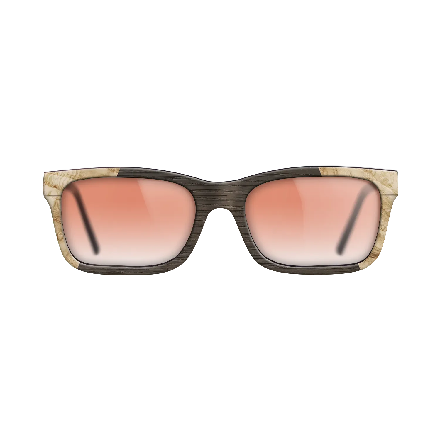 Fumed Oak,Olive Burl: Angle Cut - The Sage - Rectangle - 923 - SIRIS wood optic