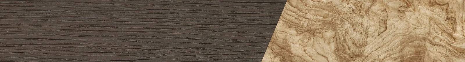 Fumed Oak,Olive Burl: Dicut - The Hero - Square - SIRIS wood optic