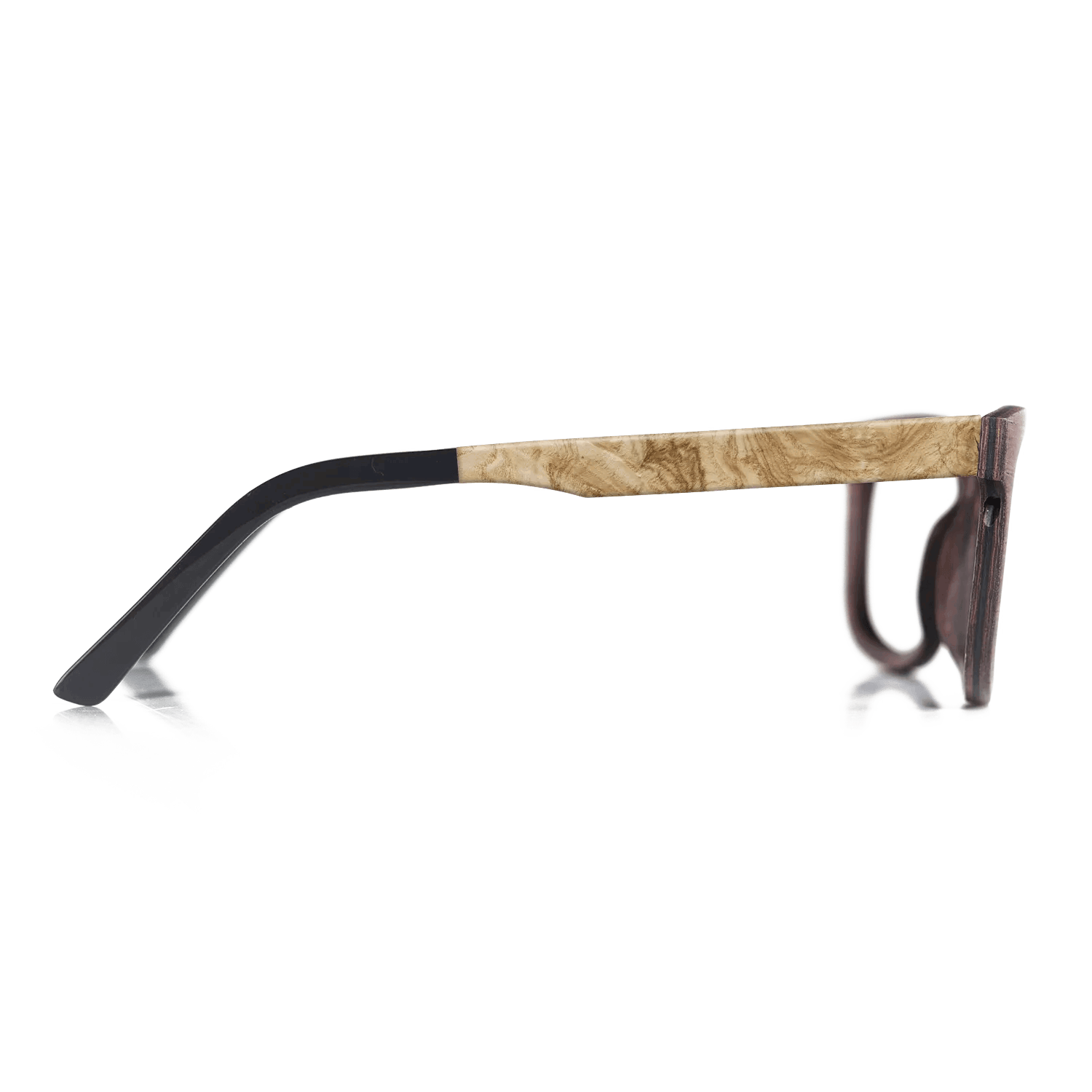 Fumed Oak,Olive Burl: Geometric - The Hero - Square - SIRIS wood optic