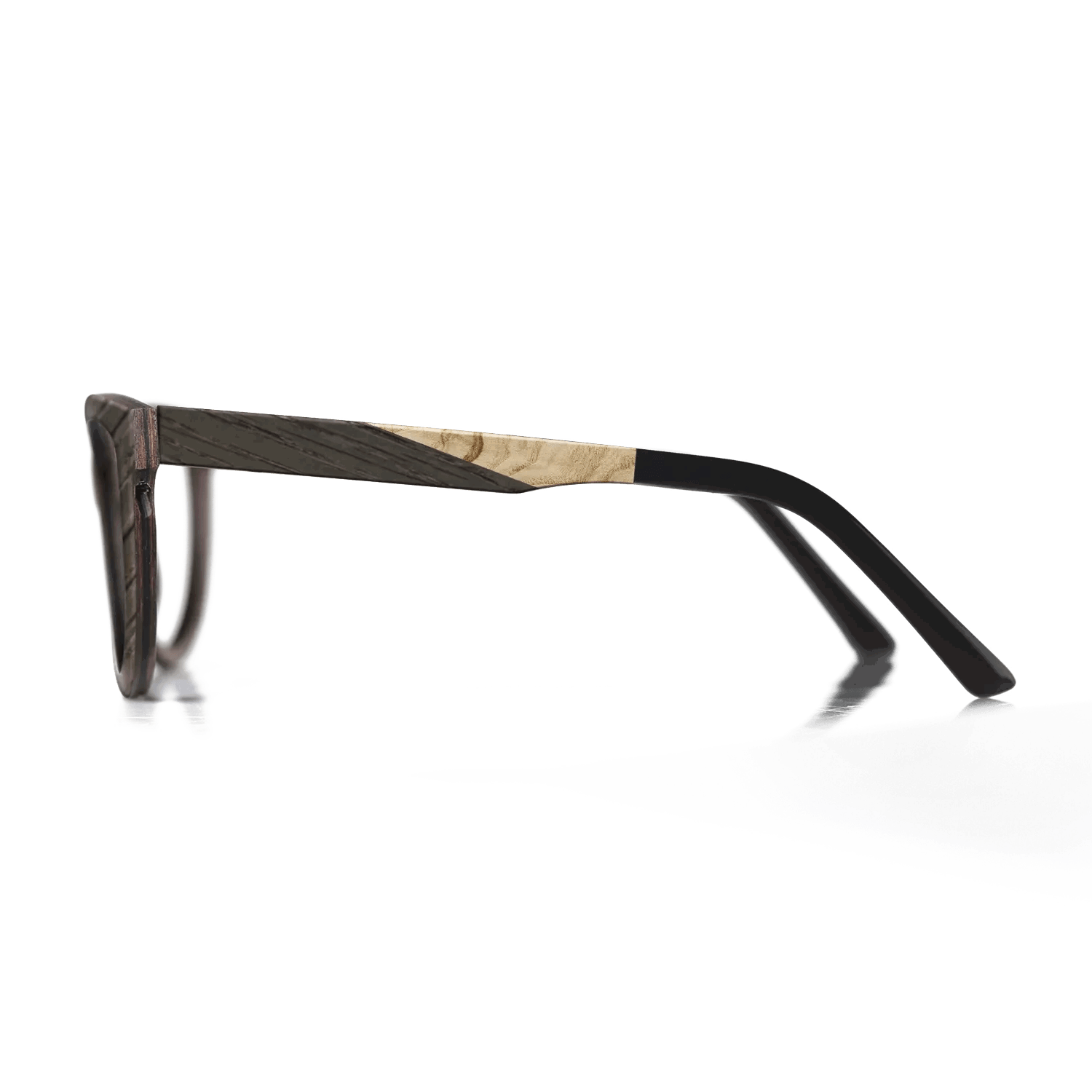 Fumed Oak,Olive Burl: Geometric - The Hero - Square - SIRIS wood optic