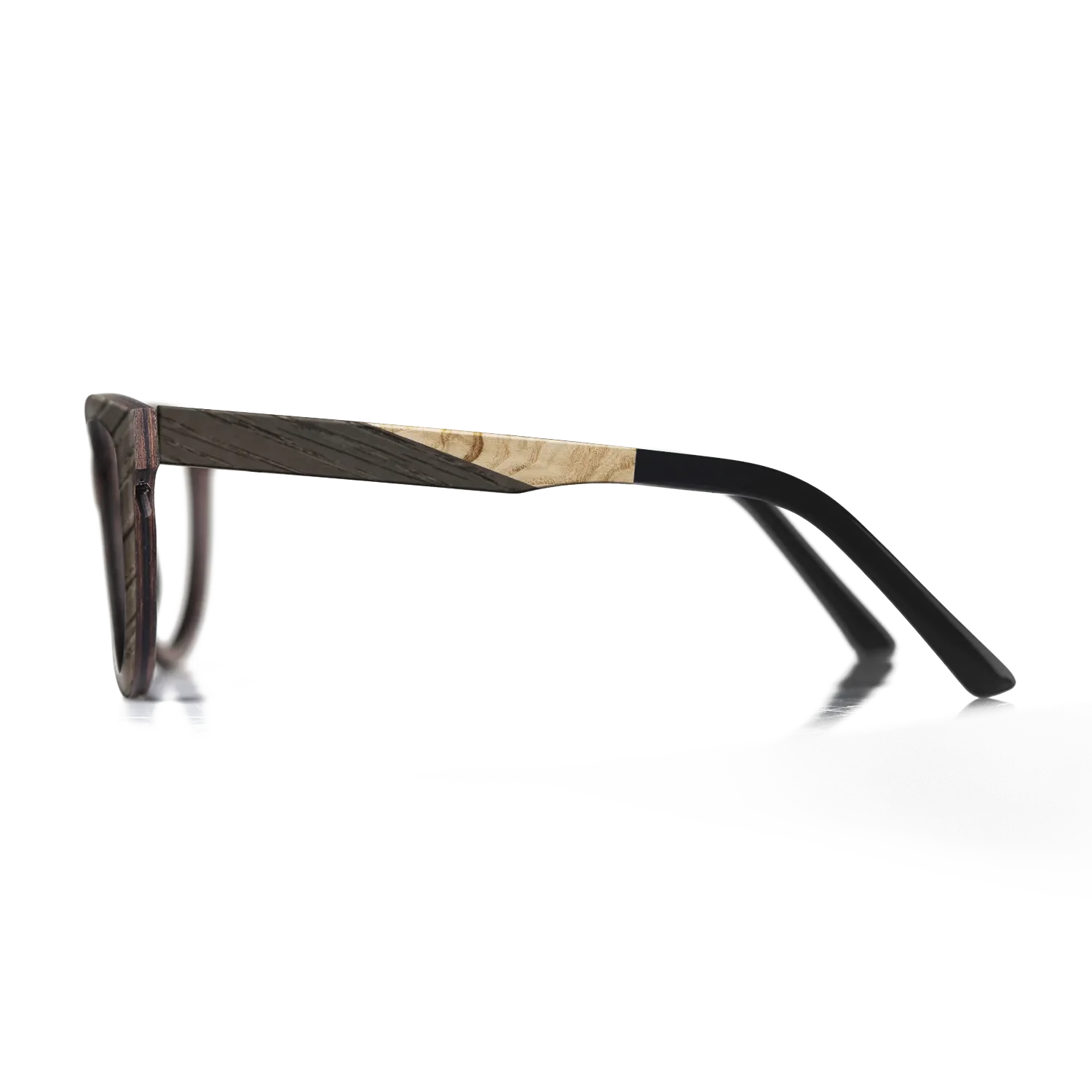 Fumed Oak,Olive Burl: Geometric - The Sage - Rectangle - SIRIS wood optic