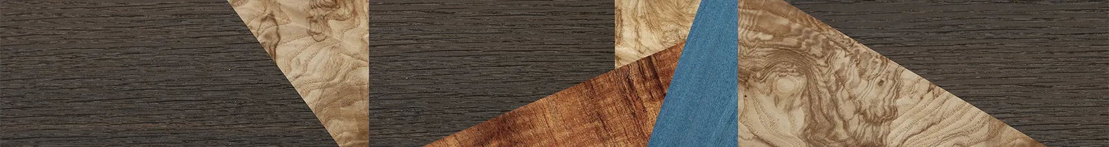 Fumed Oak,Olive Burl,Koa,Poplar Dyed: Blue Denim: Geometric - The Maiden - Cat - 1005 - SIRIS wood optic