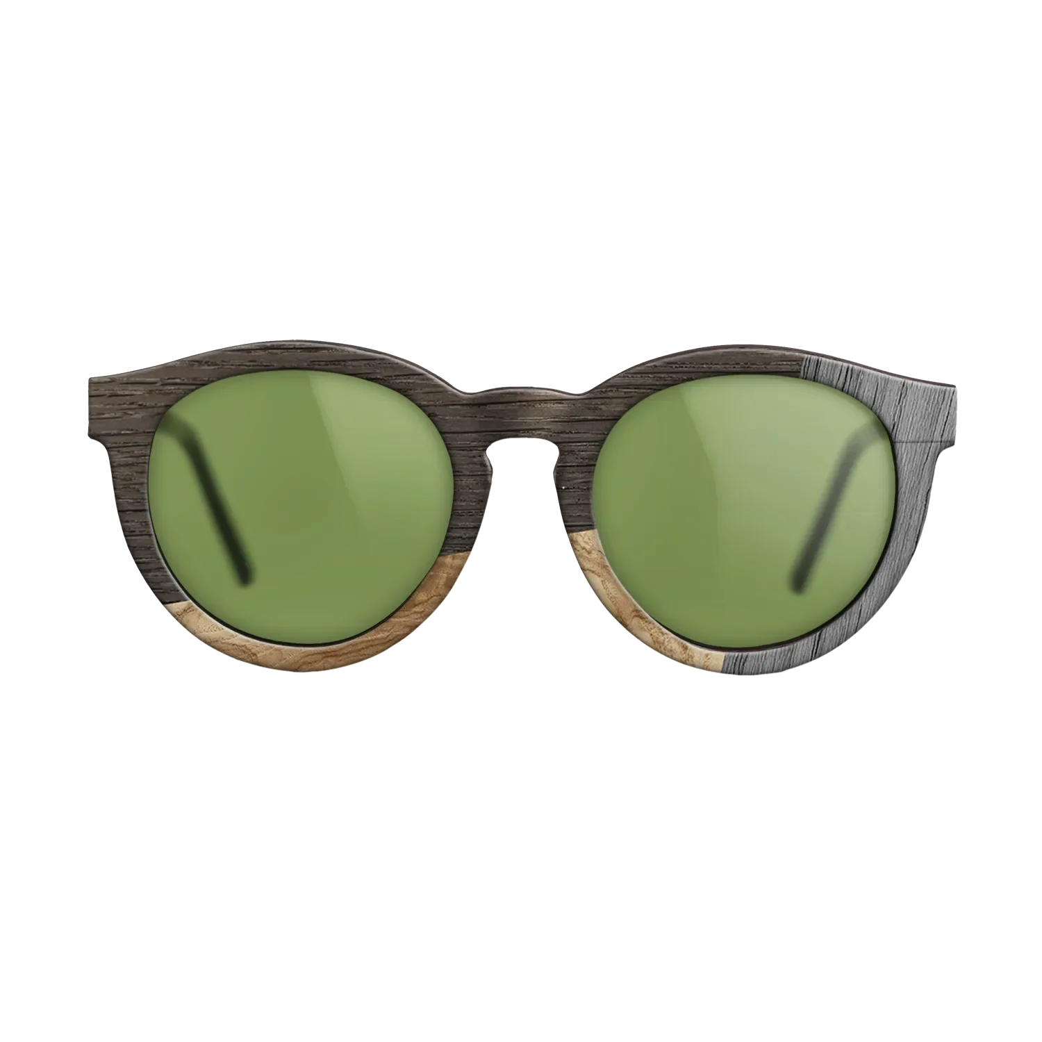 Fumed Oak,Olive Burl,Poplar Dyed: Grey: Bauhaus - The Rebel - Round - 1212 - SIRIS wood optic