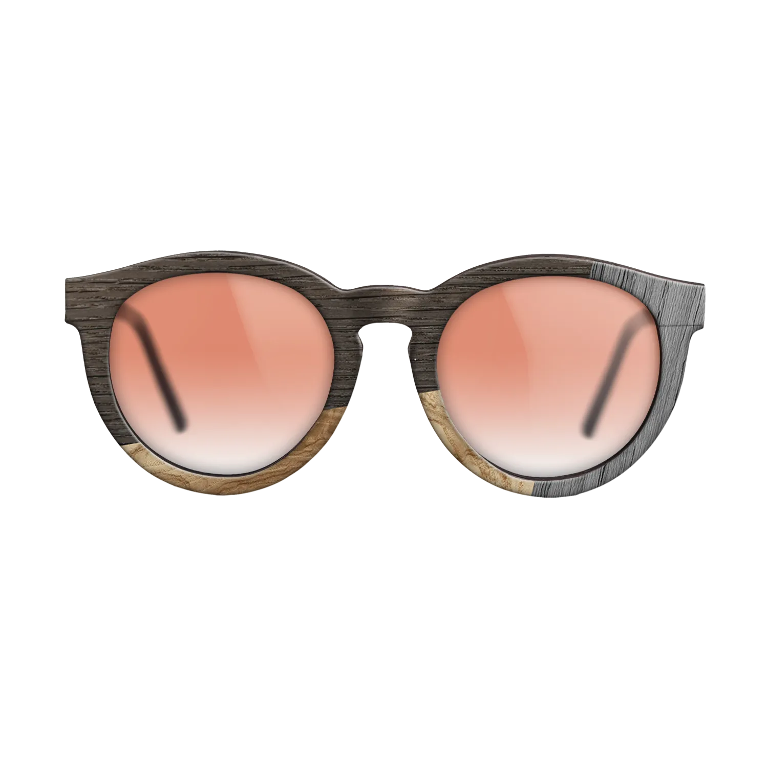 Fumed Oak,Olive Burl,Poplar Dyed: Grey: Bauhaus - The Rebel - Round - 1212 - SIRIS wood optic