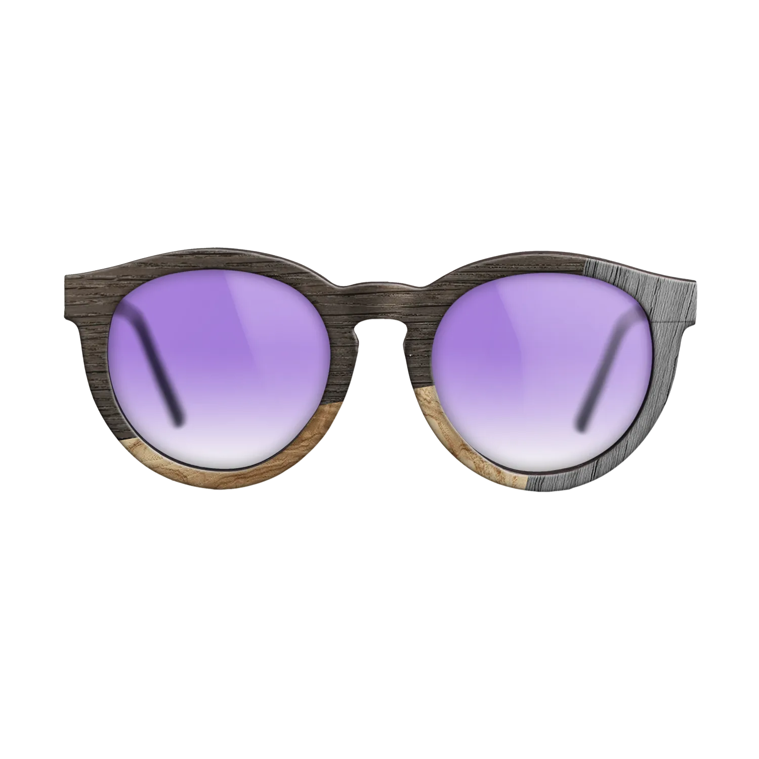 Fumed Oak,Olive Burl,Poplar Dyed: Grey: Bauhaus - The Rebel - Round - 1212 - SIRIS wood optic