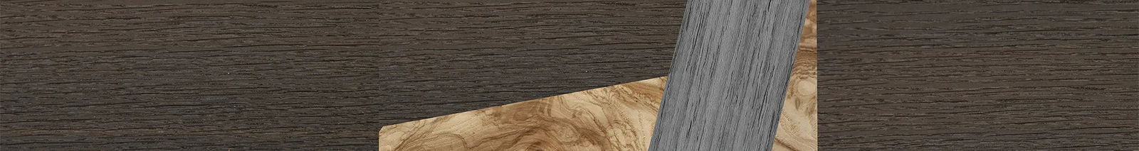 Fumed Oak,Olive Burl,Poplar Dyed: Grey: Bauhaus - The Sage - Rectangle - 1212 - SIRIS wood optic