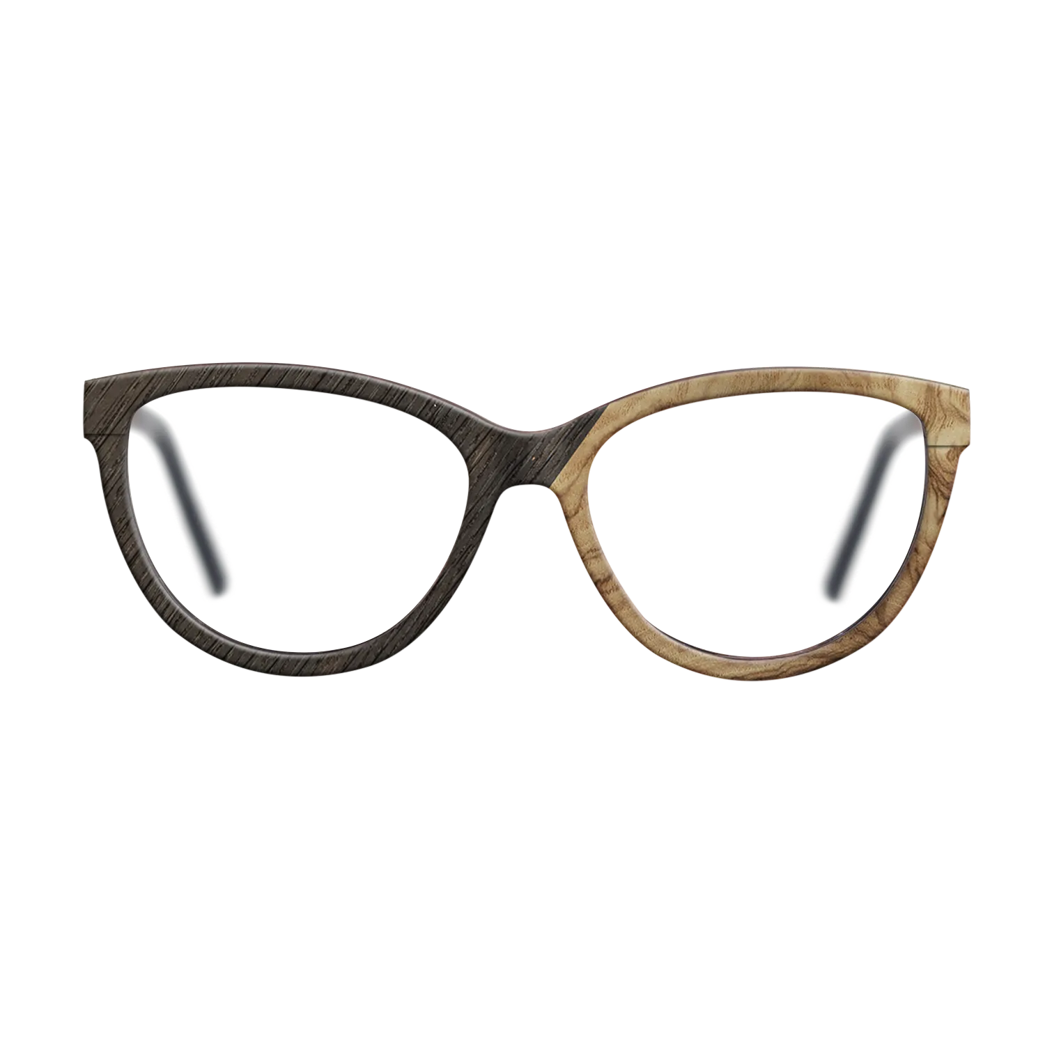 Fumed Oak,Olive Burl,Poplar Dyed: Red: Angle Cut - The Maiden - Cat - SIRIS wood optic