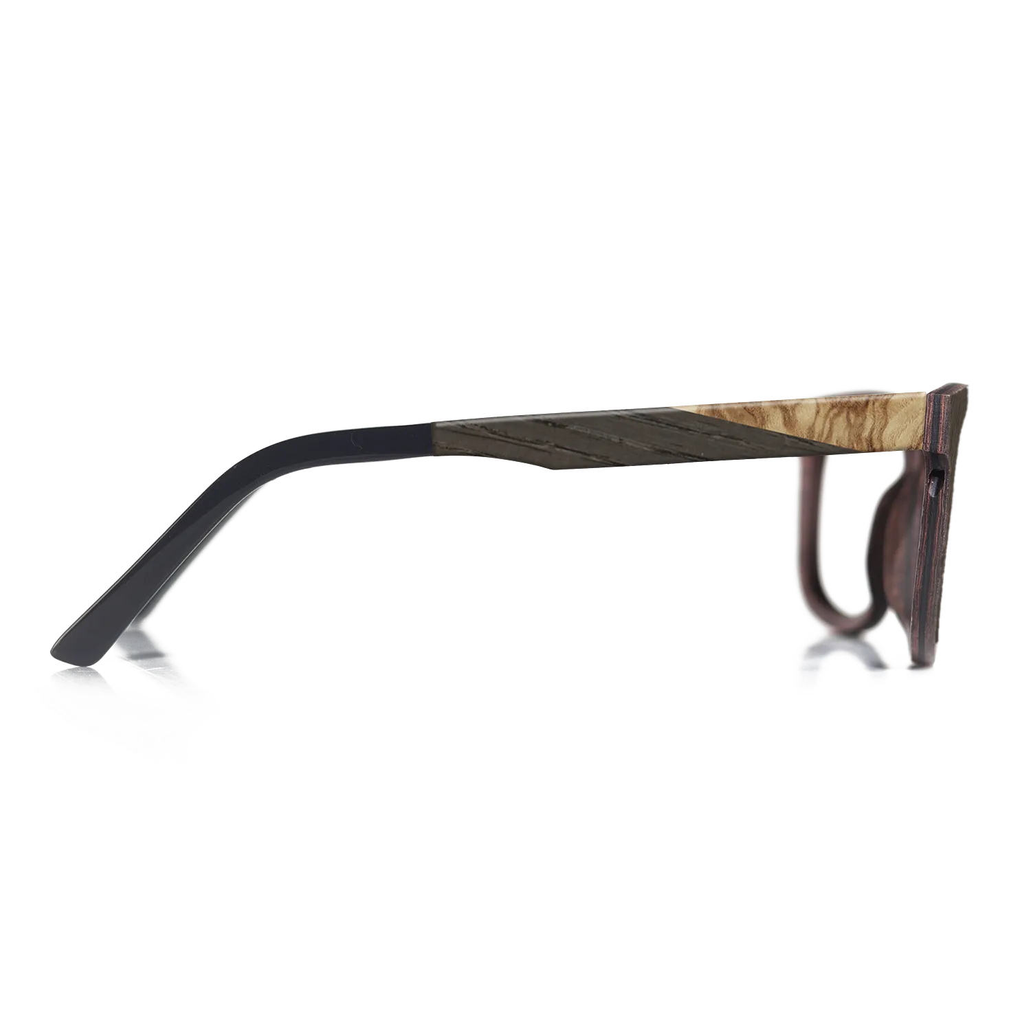 Fumed Oak,Olive Burl,Poplar Dyed: Red: Angle Cut - The Maiden - Cat - SIRIS wood optic