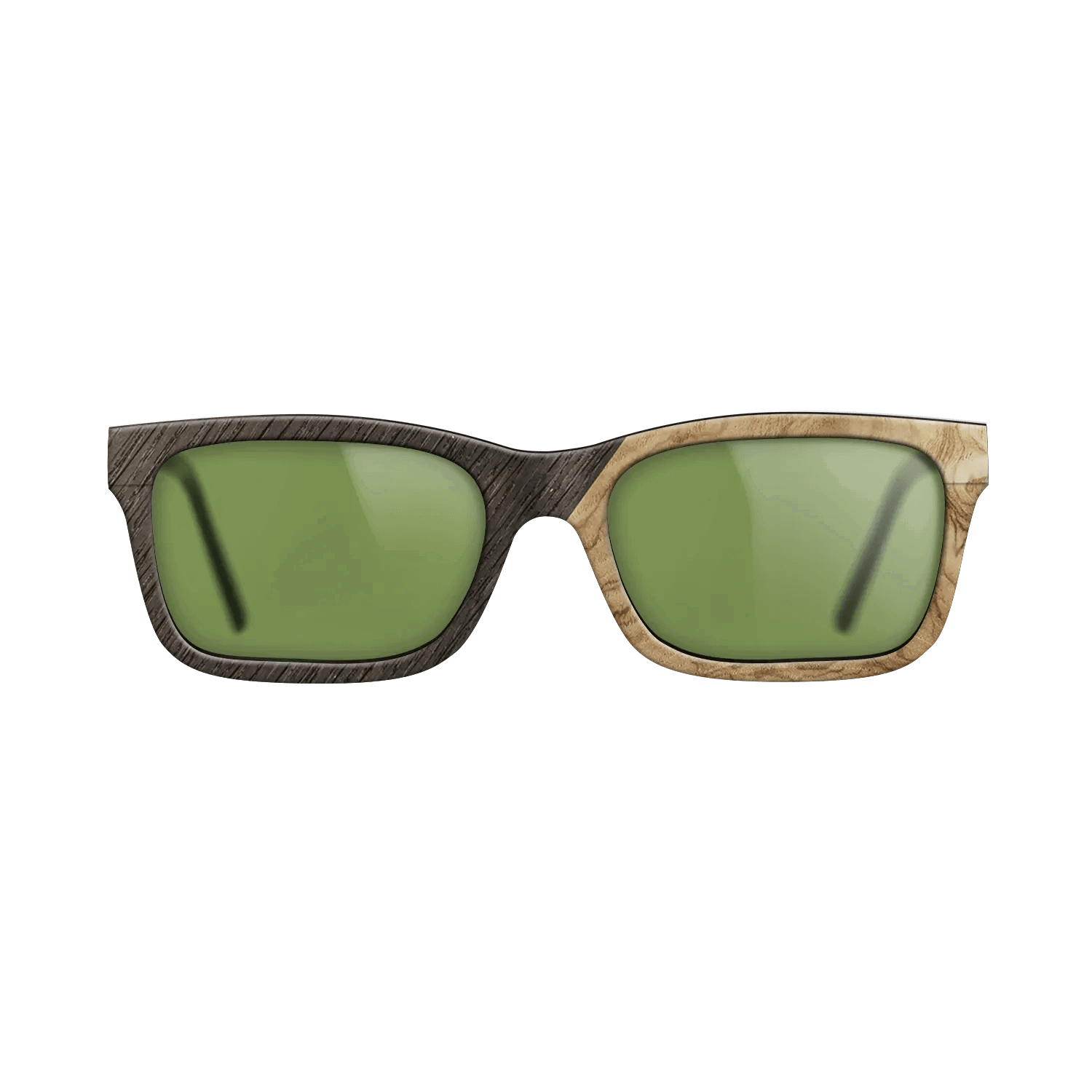 Fumed Oak,Olive Burl,Poplar Dyed: Red: Angle Cut - The Sage - Block - SIRIS wood optic