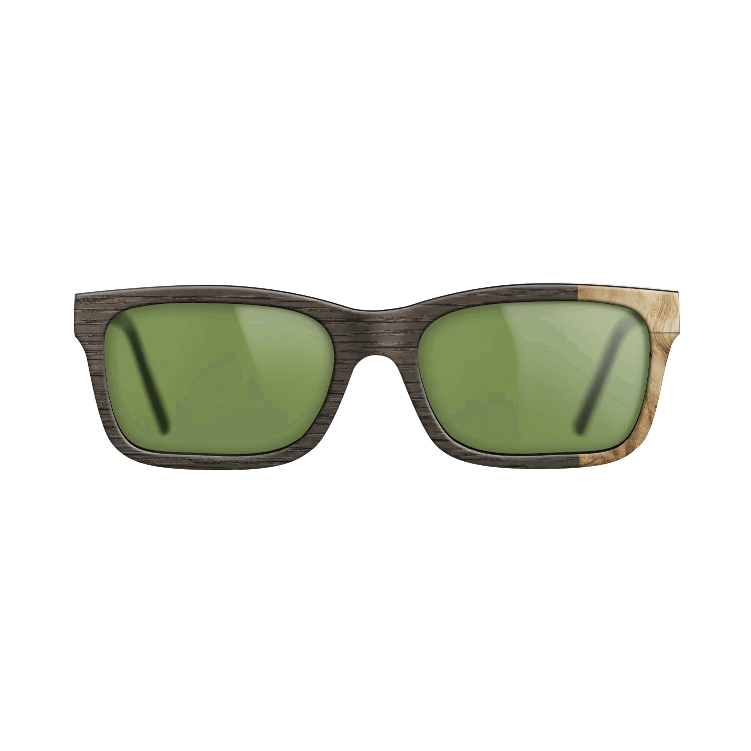 Fumed Oak,Olive Burl,Poplar Dyed: Red: Angle Cut - The Sage - Rectangle - SIRIS wood optic