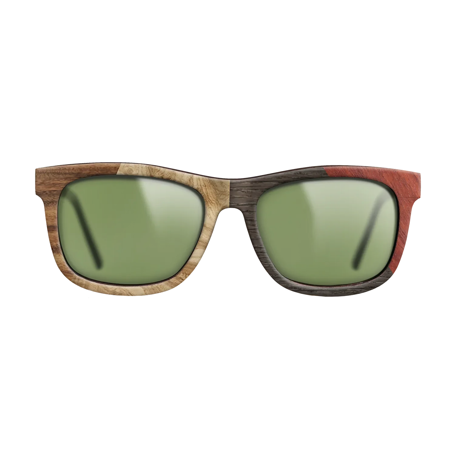 Fumed Oak,Olive Burl,Santos Rosewood Dark,Wenge,Bloodwood: Angle Cut - The Hero - Square - 1939 - SIRIS wood optic