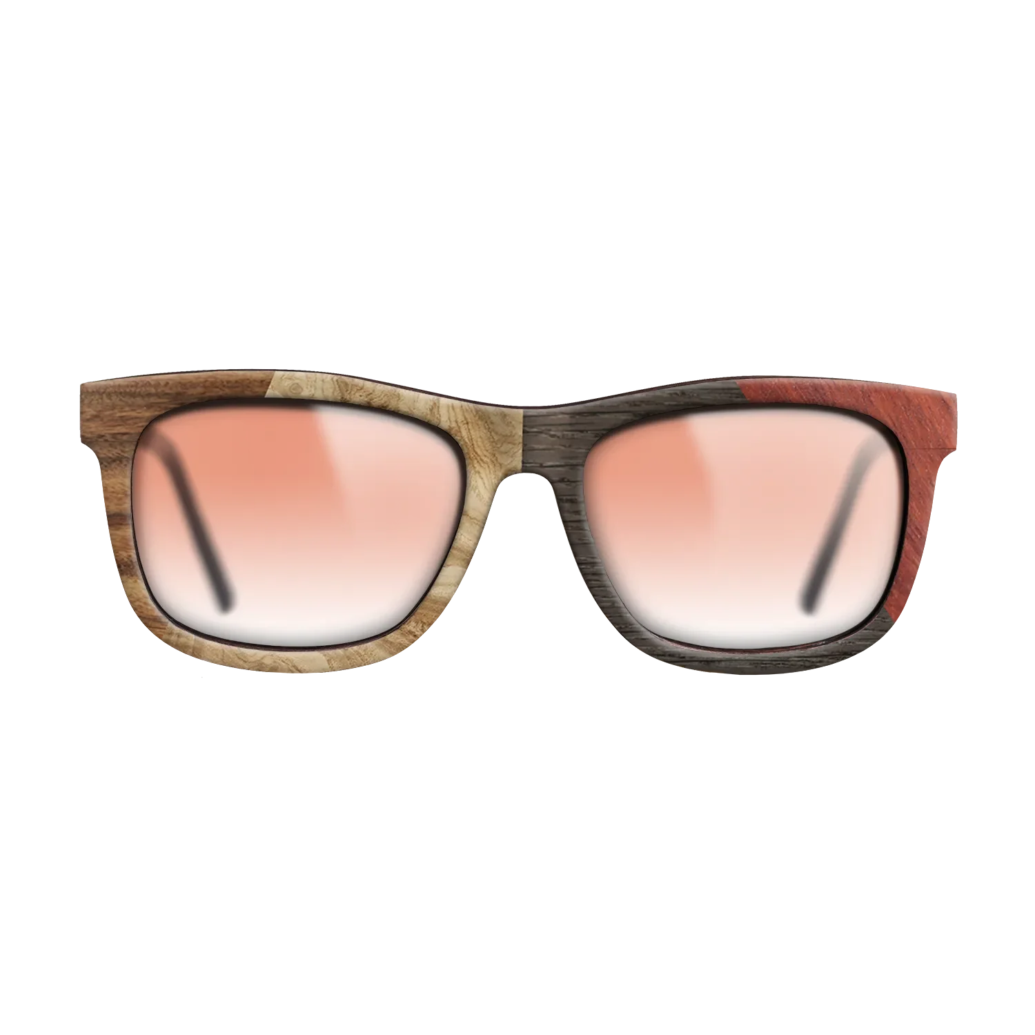 Fumed Oak,Olive Burl,Santos Rosewood Dark,Wenge,Bloodwood: Angle Cut - The Hero - Square - 1939 - SIRIS wood optic