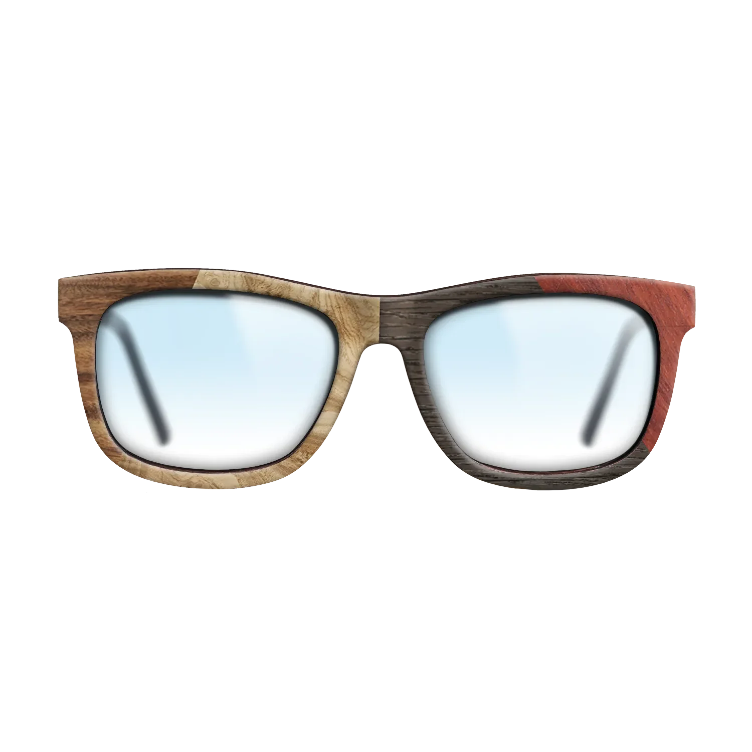 Fumed Oak,Olive Burl,Santos Rosewood Dark,Wenge,Bloodwood: Angle Cut - The Hero - Square - 1939 - SIRIS wood optic