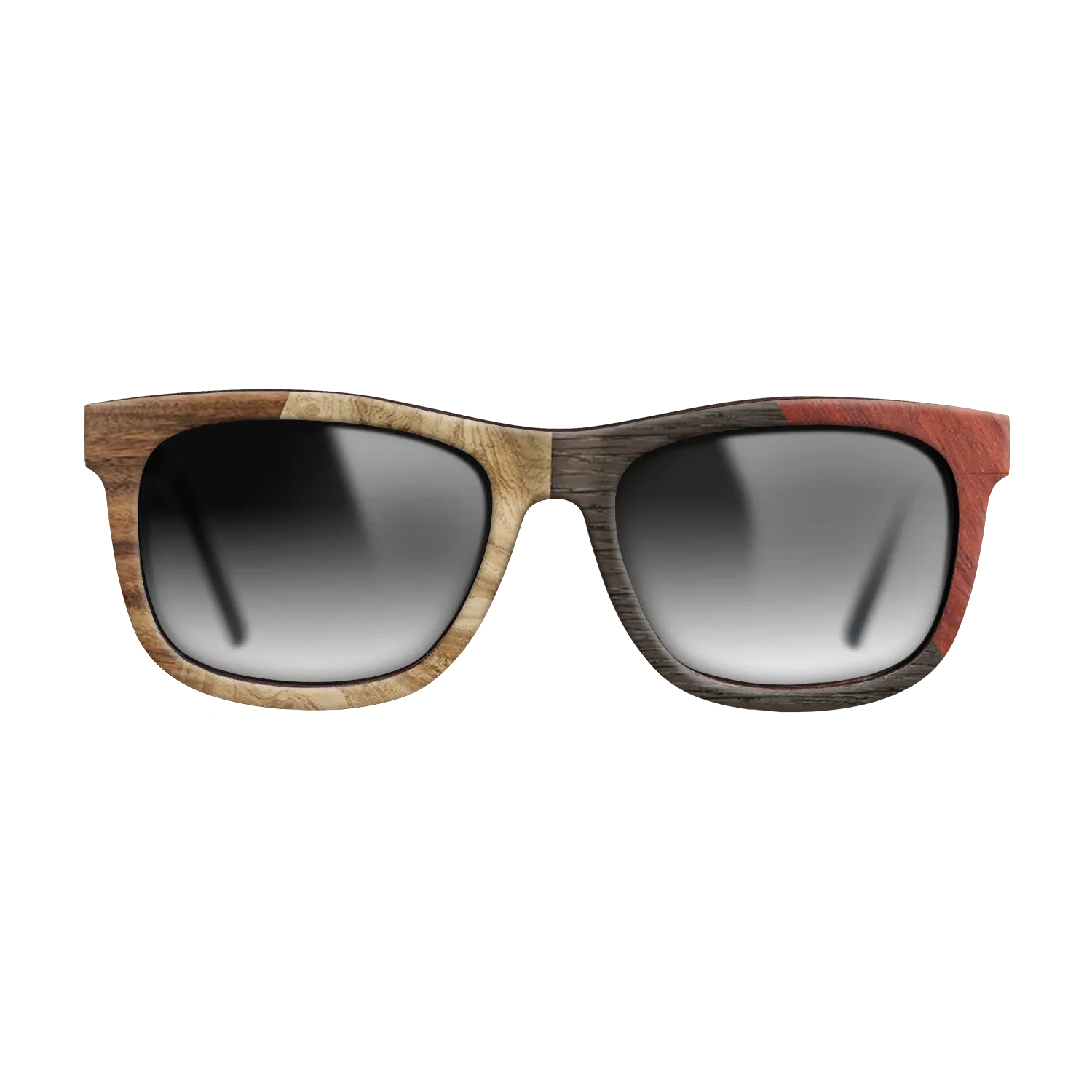 Fumed Oak,Olive Burl,Santos Rosewood Dark,Wenge,Bloodwood: Angle Cut - The Hero - Square - 1939 - SIRIS wood optic