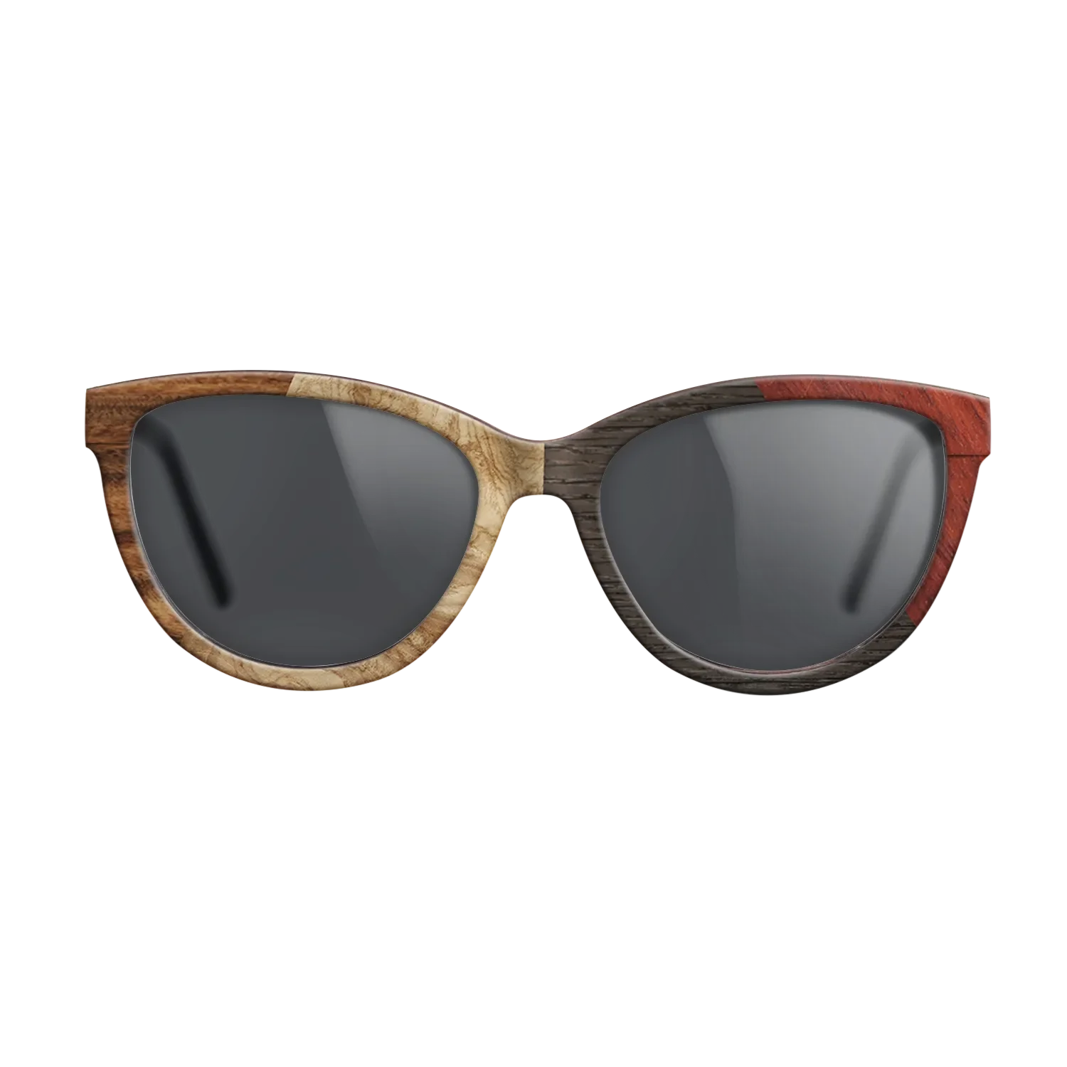 Fumed Oak,Olive Burl,Santos Rosewood Dark,Wenge,Bloodwood: Angle Cut - The Maiden - Cat - 1939 - SIRIS wood optic