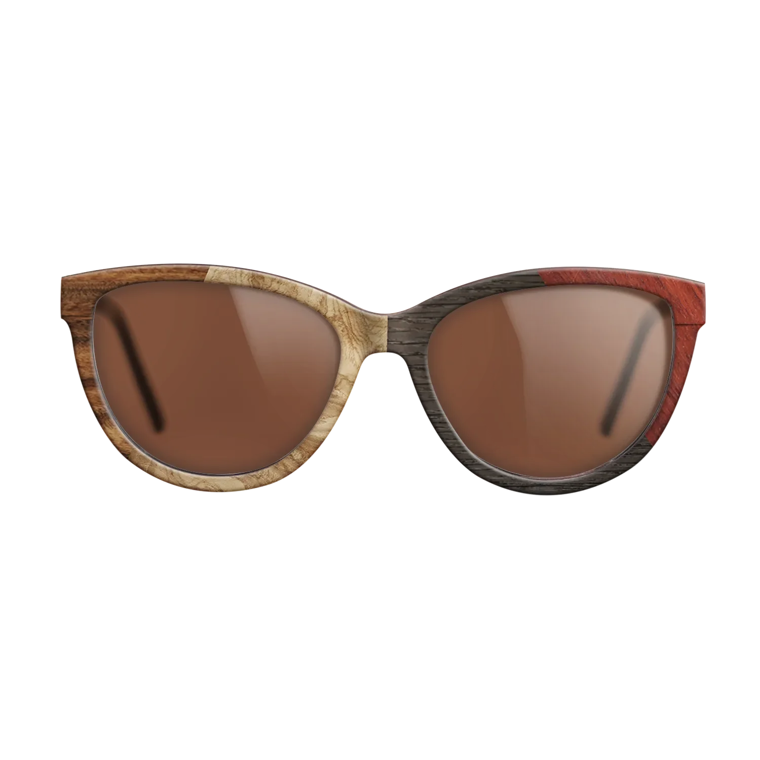 Fumed Oak,Olive Burl,Santos Rosewood Dark,Wenge,Bloodwood: Angle Cut - The Maiden - Cat - 1939 - SIRIS wood optic