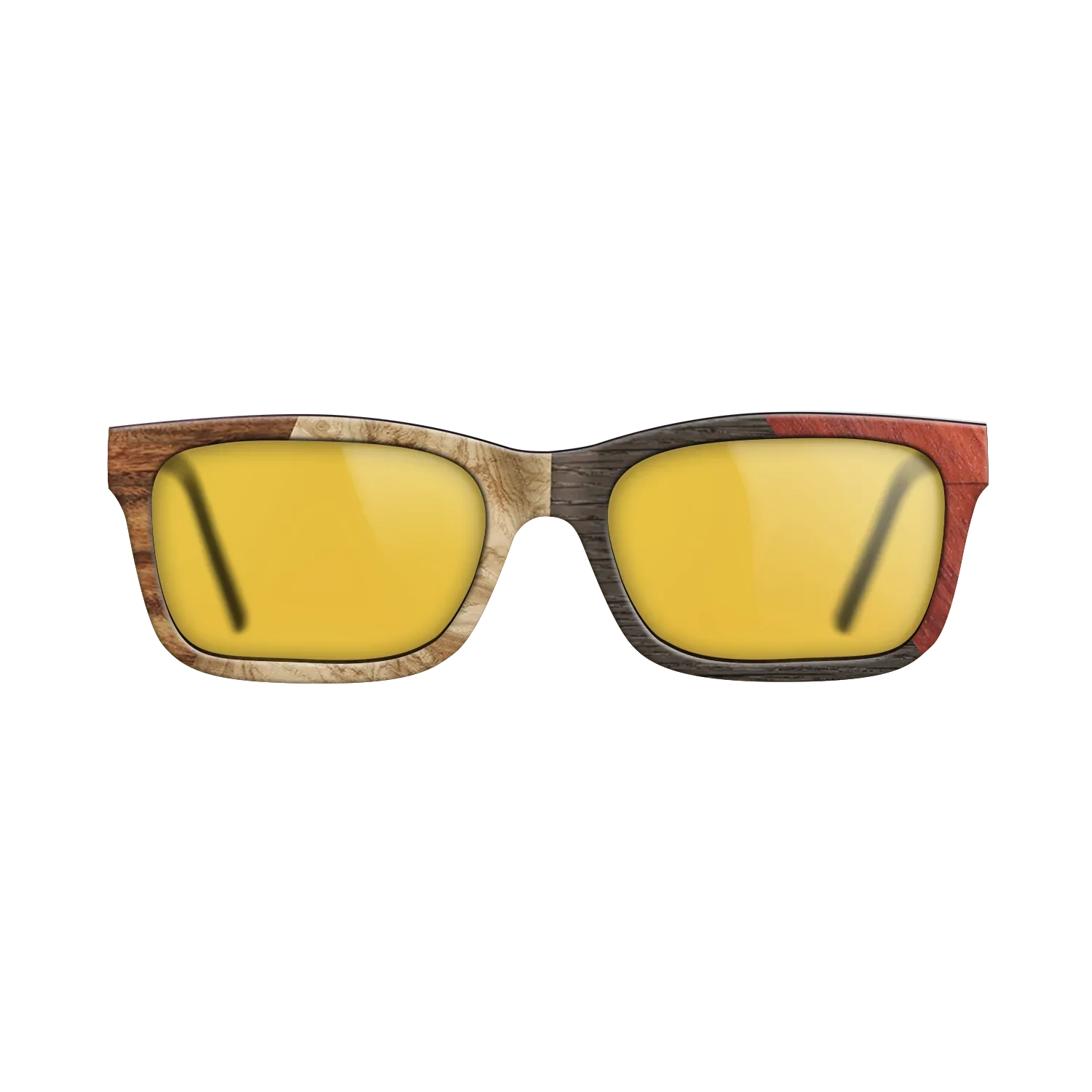 Fumed Oak,Olive Burl,Santos Rosewood Dark,Wenge,Bloodwood: Angle Cut - The Sage - Rectangle - 1939 - SIRIS wood optic