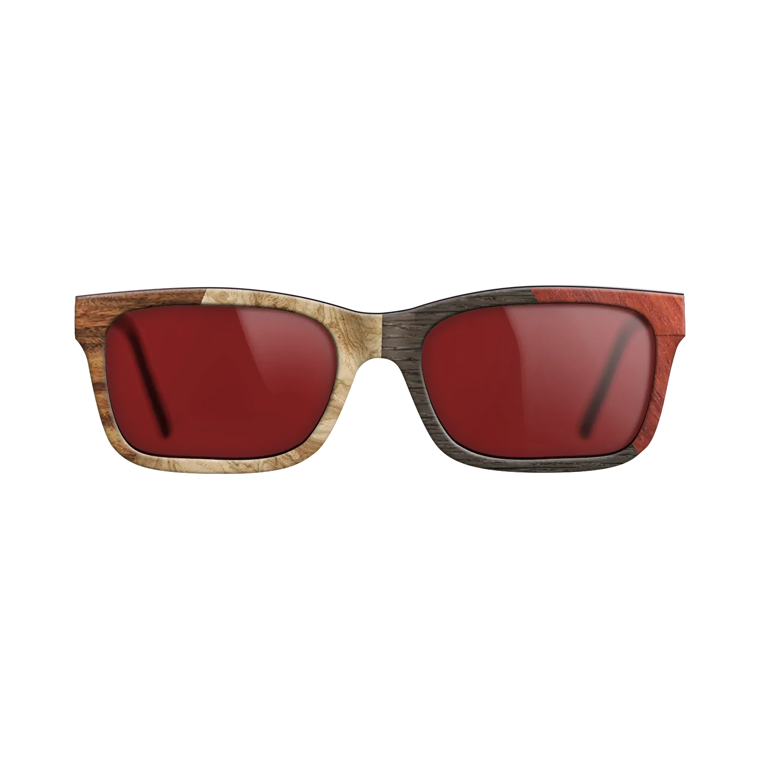 Fumed Oak,Olive Burl,Santos Rosewood Dark,Wenge,Bloodwood: Angle Cut - The Sage - Rectangle - 1939 - SIRIS wood optic