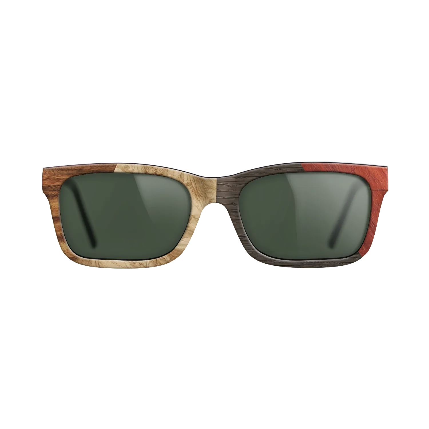 Fumed Oak,Olive Burl,Santos Rosewood Dark,Wenge,Bloodwood: Angle Cut - The Sage - Rectangle - 1939 - SIRIS wood optic