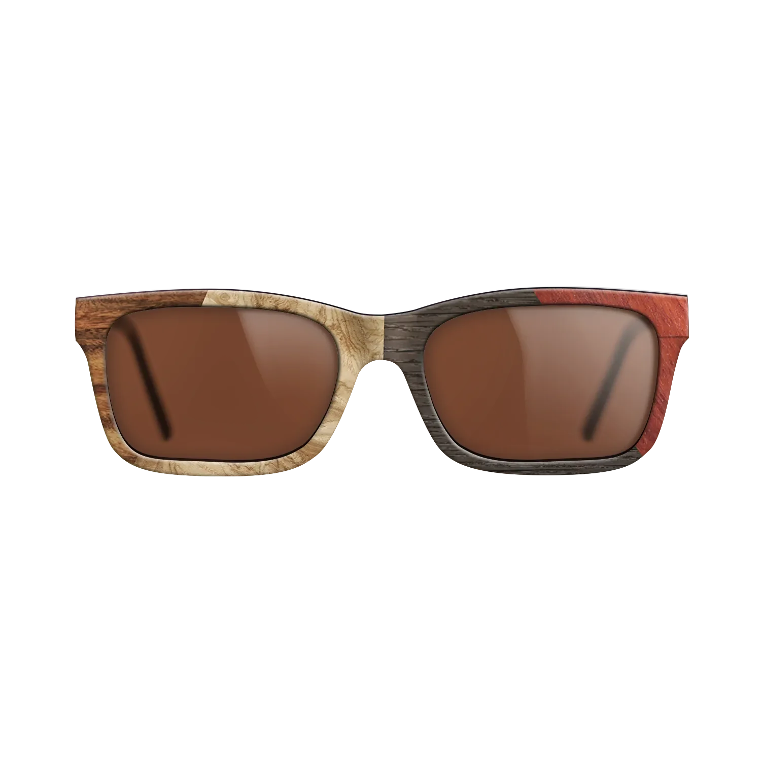 Fumed Oak,Olive Burl,Santos Rosewood Dark,Wenge,Bloodwood: Angle Cut - The Sage - Rectangle - 1939 - SIRIS wood optic