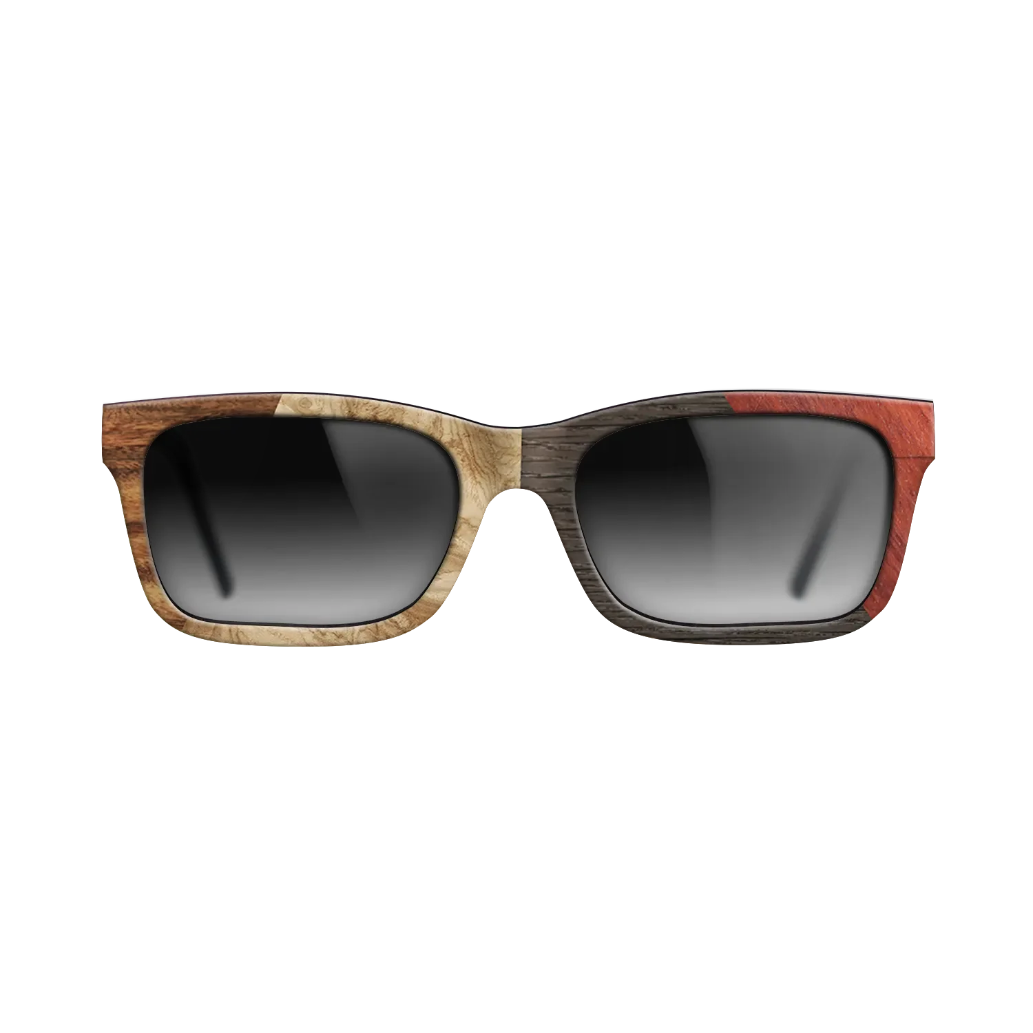 Fumed Oak,Olive Burl,Santos Rosewood Dark,Wenge,Bloodwood: Angle Cut - The Sage - Rectangle - 1939 - SIRIS wood optic