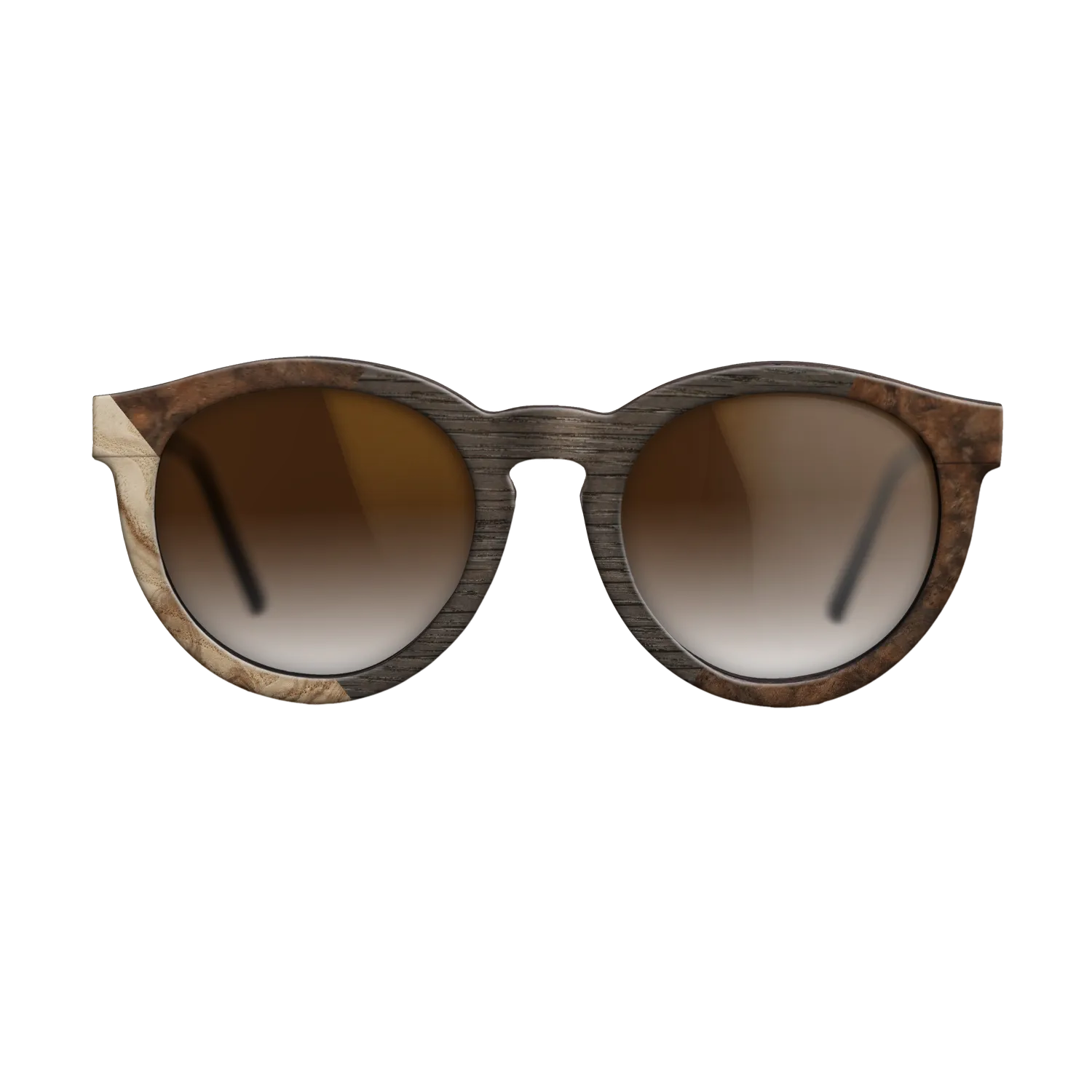 Fumed Oak,Olive Burl,Walnut Burl: Weave - The Rebel - Round - 1754 - SIRIS wood optic