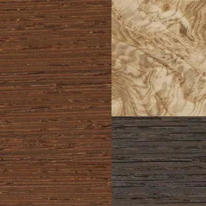 Fumed Oak,Olive Burl,Wenge: Cubic Cuts - The Hero - Square - SIRIS wood optic