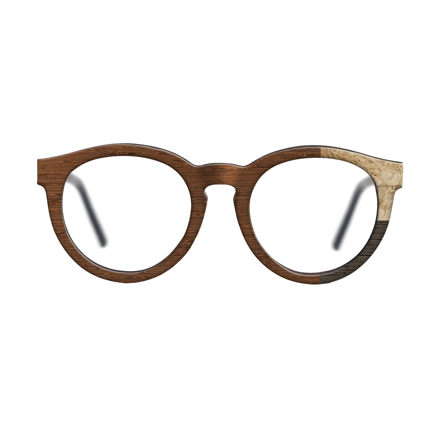 Fumed Oak,Olive Burl,Wenge: Cubic Cuts - The Rebel - Round - SIRIS wood optic